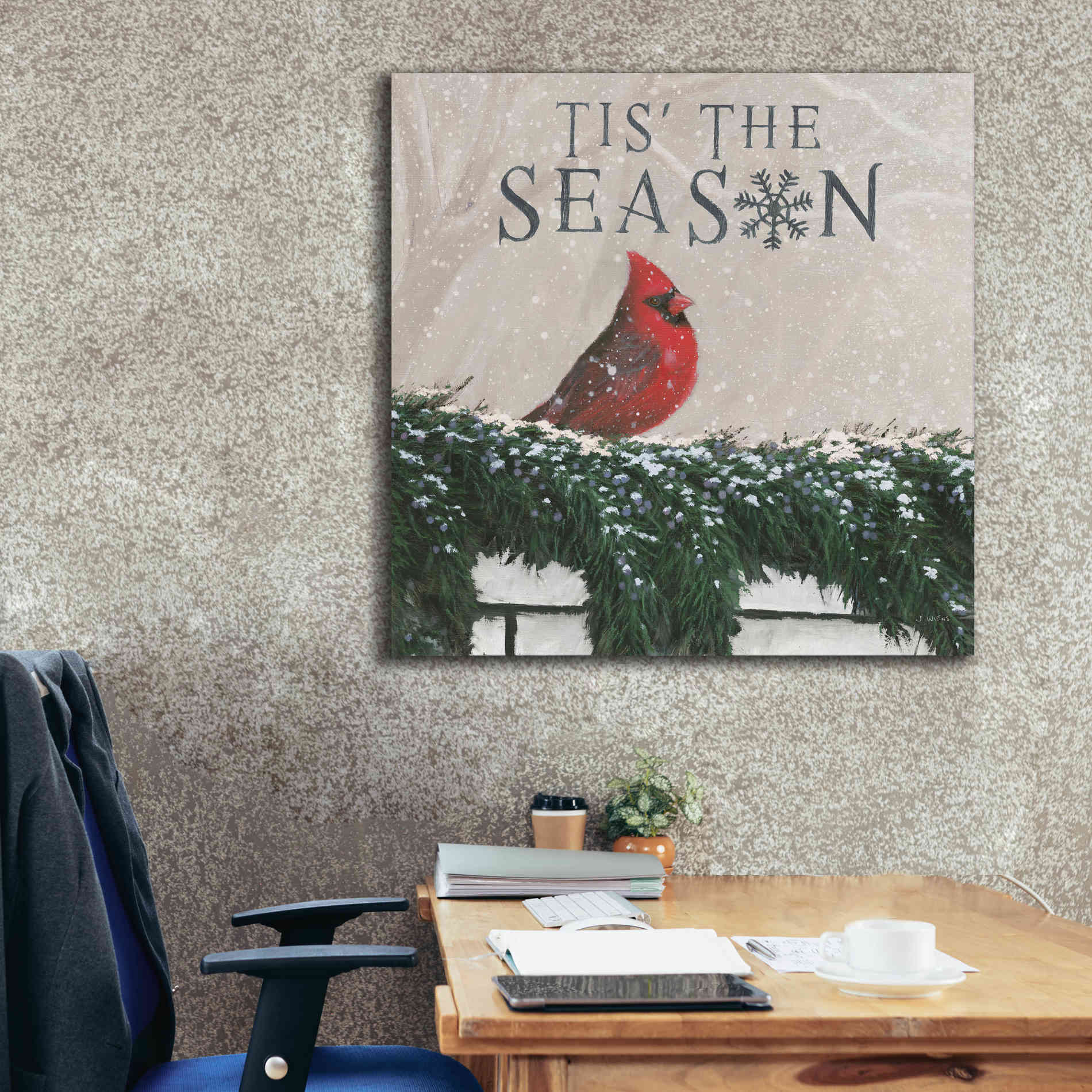 'Christmas Affinity X' by James Wiens, Canvas Wall Art,37 x 37