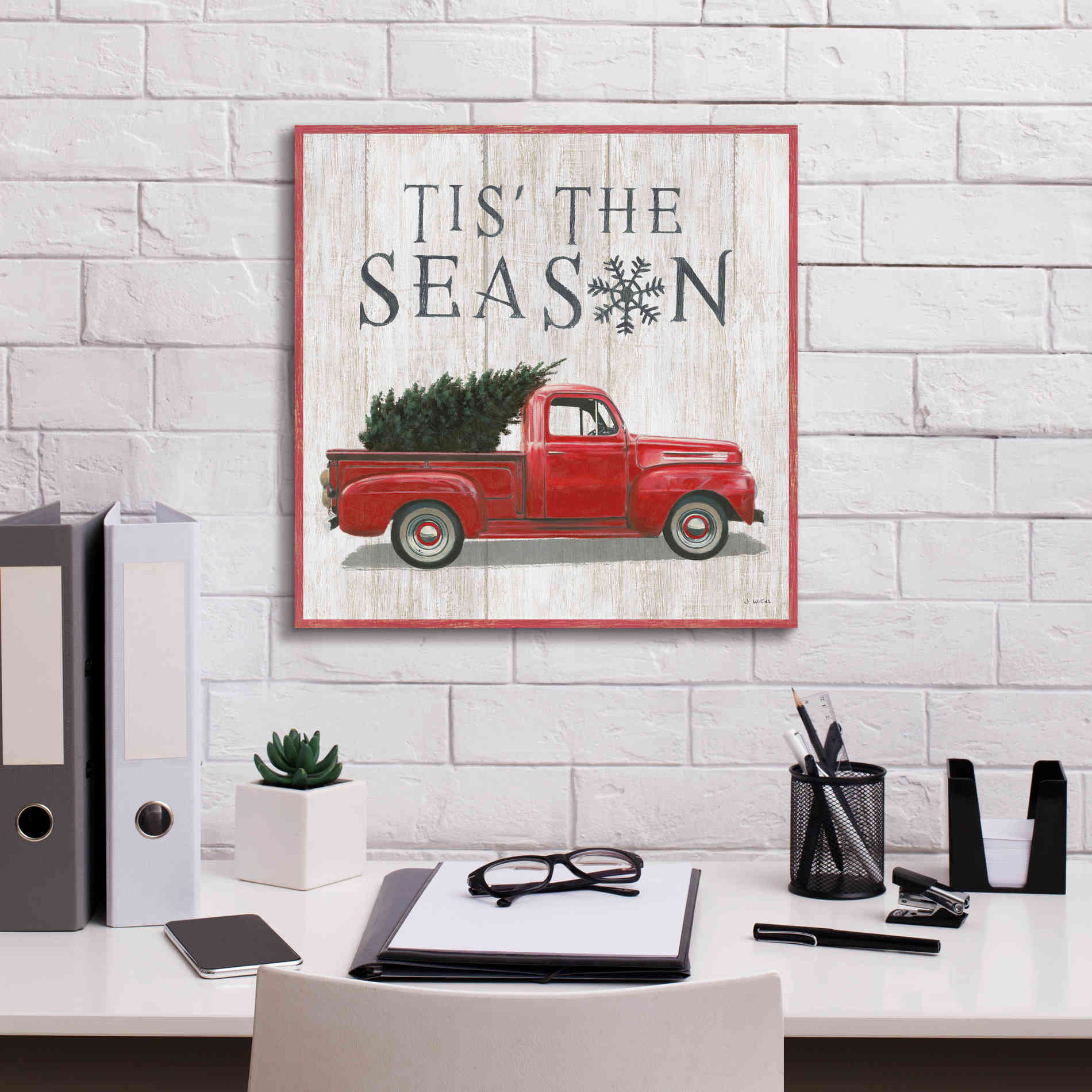 'Christmas Affinity XI' by James Wiens, Canvas Wall Art,18 x 18