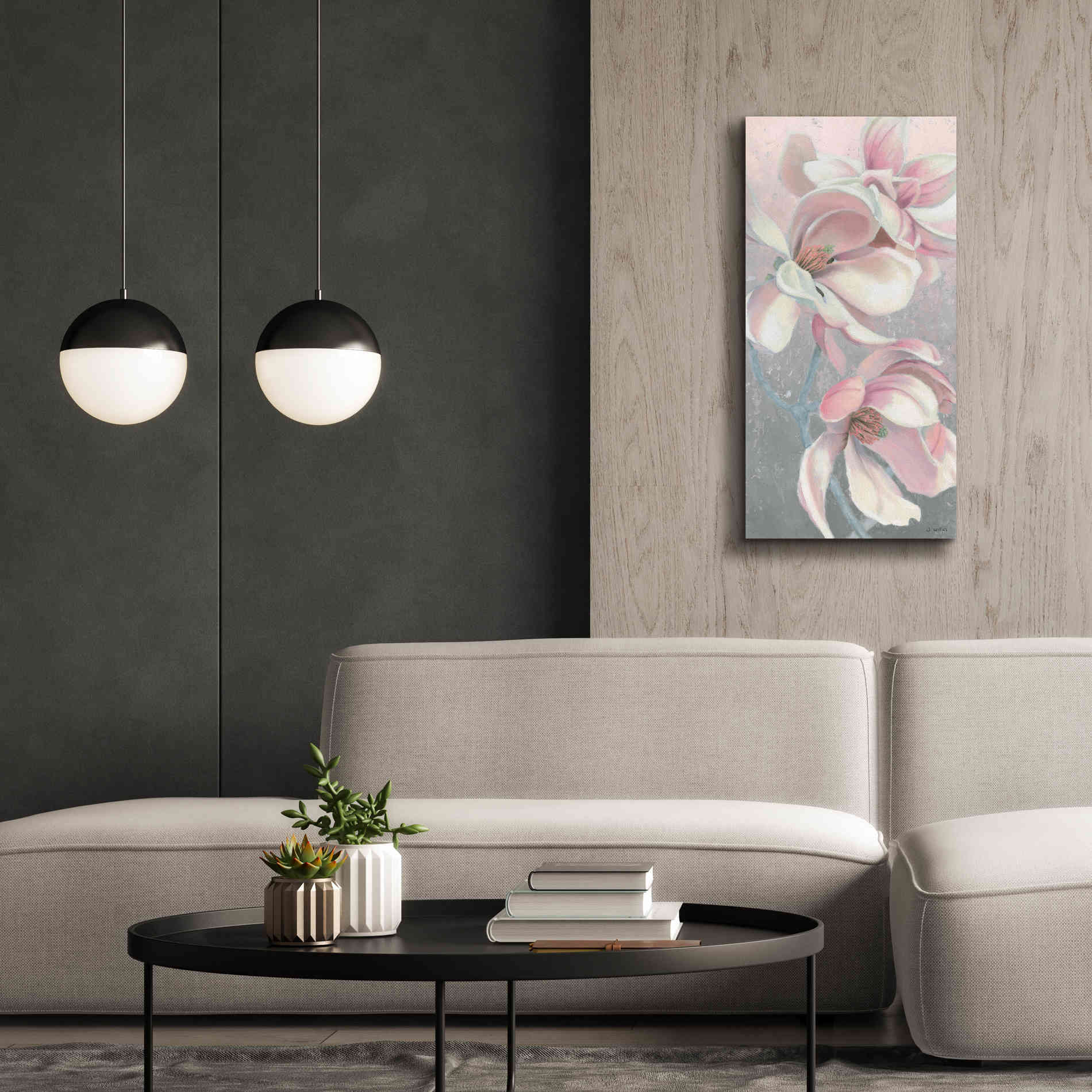 'Sunrise Blossom I' by James Wiens, Canvas Wall Art,20 x 40