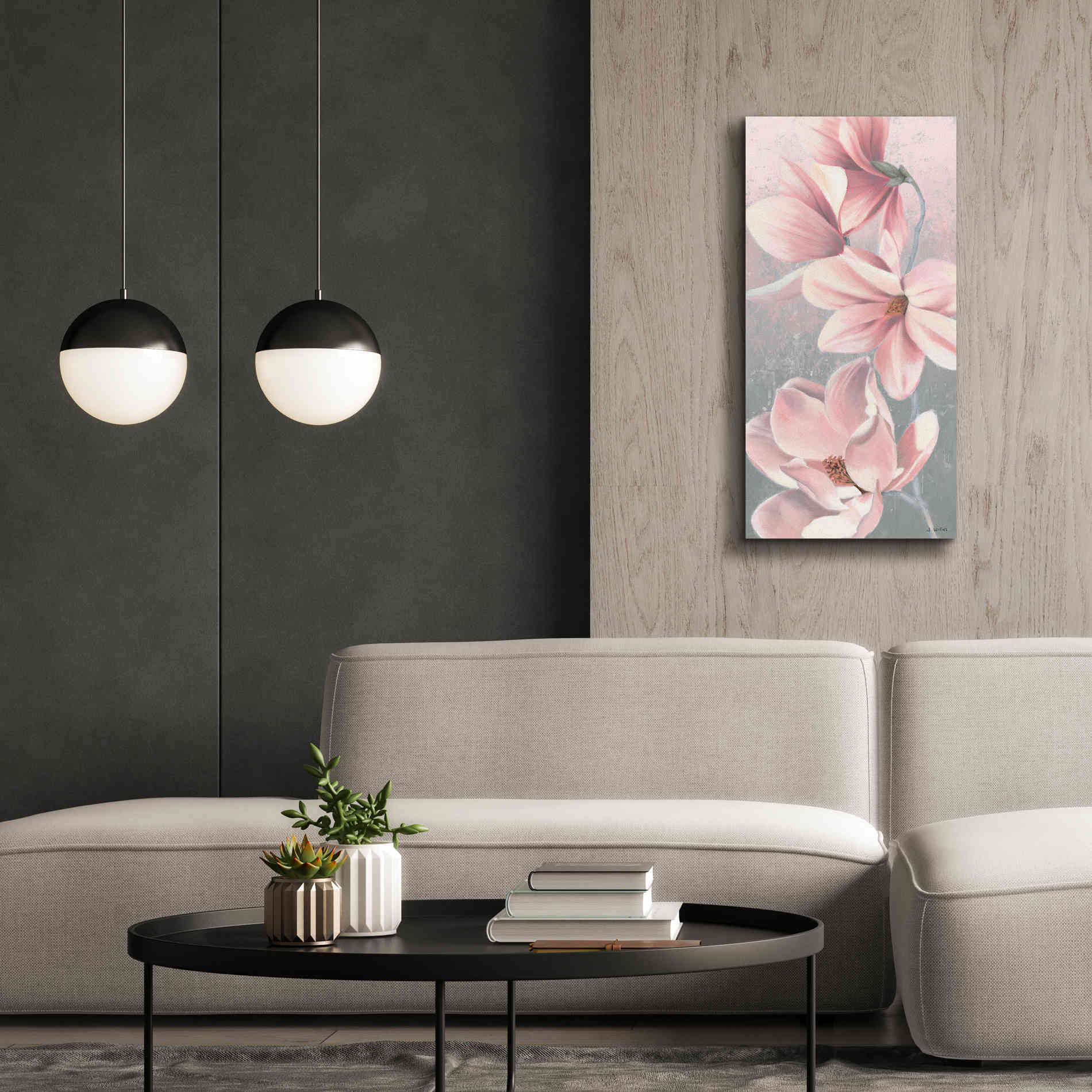 'Sunrise Blossom II' by James Wiens, Canvas Wall Art,20 x 40