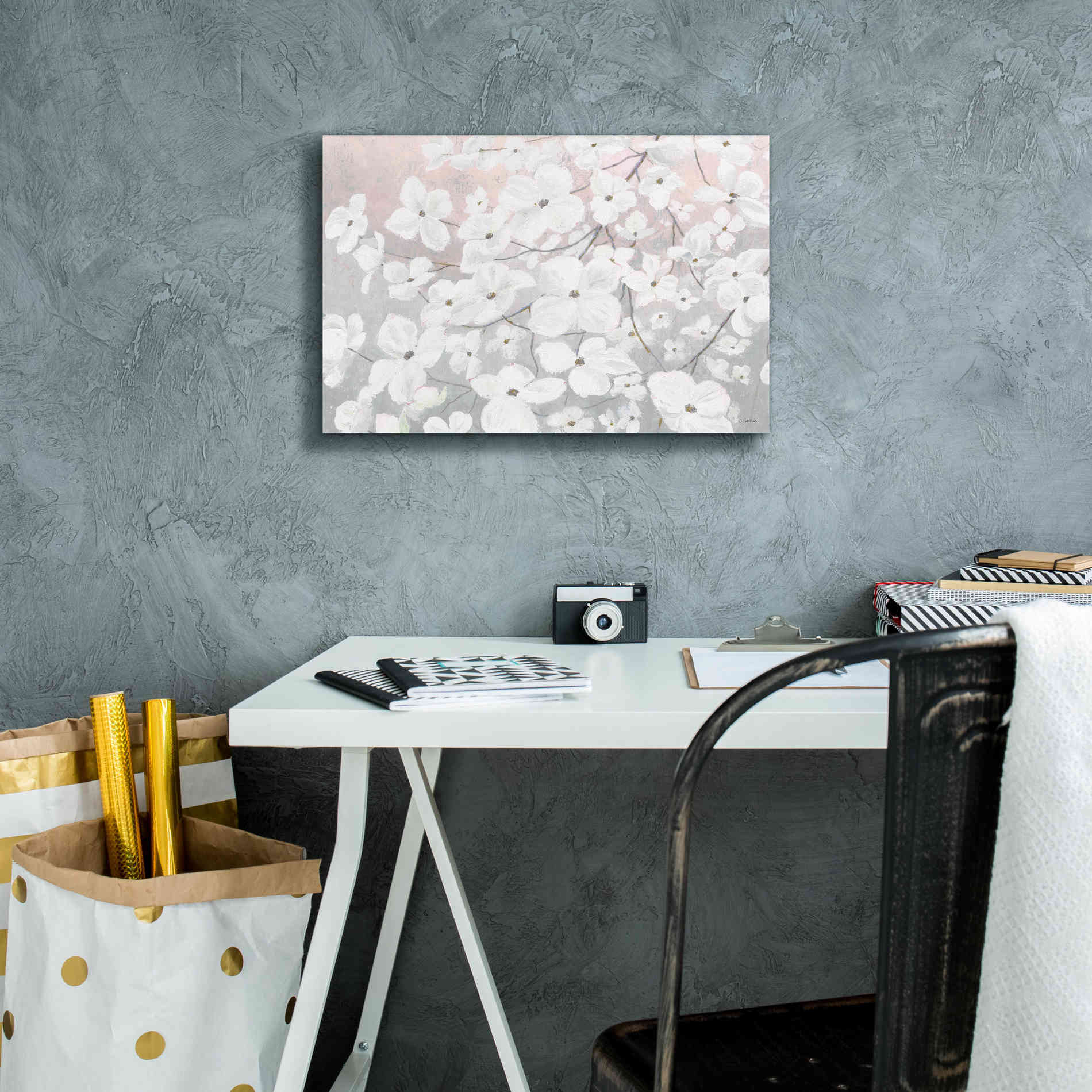 'Bringing in Blossoms' by James Wiens, Canvas Wall Art,18 x 12