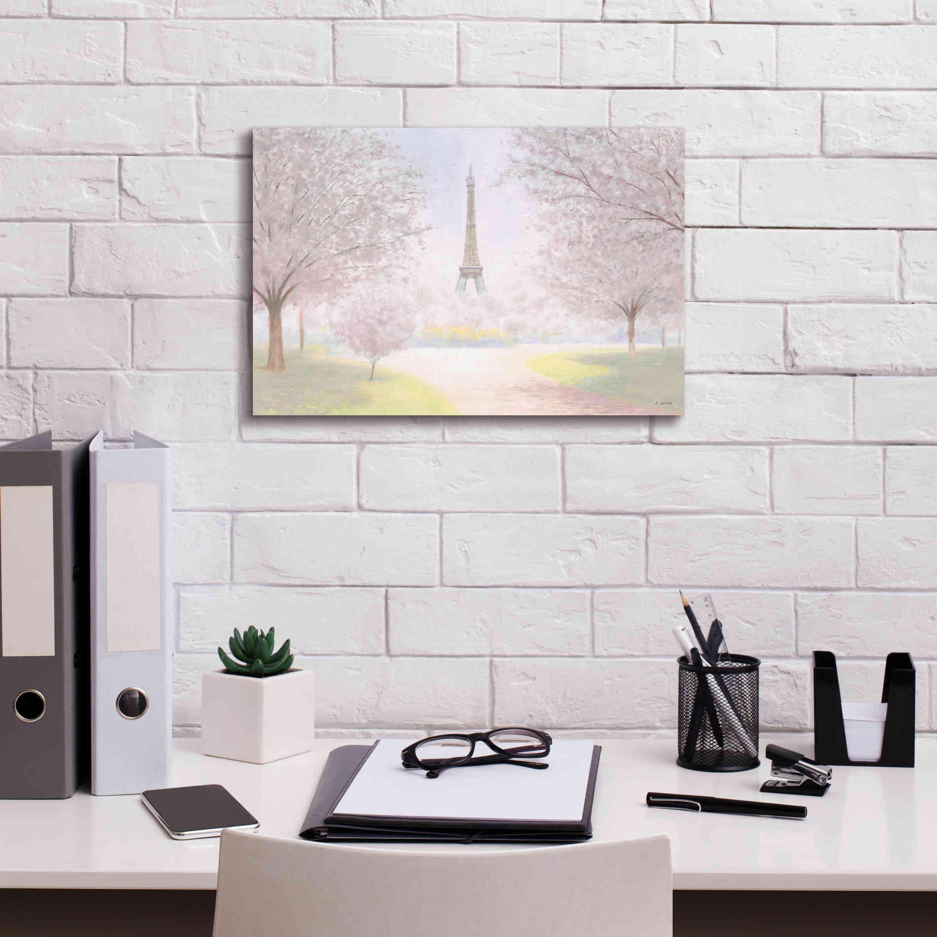 'Pretty Paris' by James Wiens, Canvas Wall Art,18 x 12