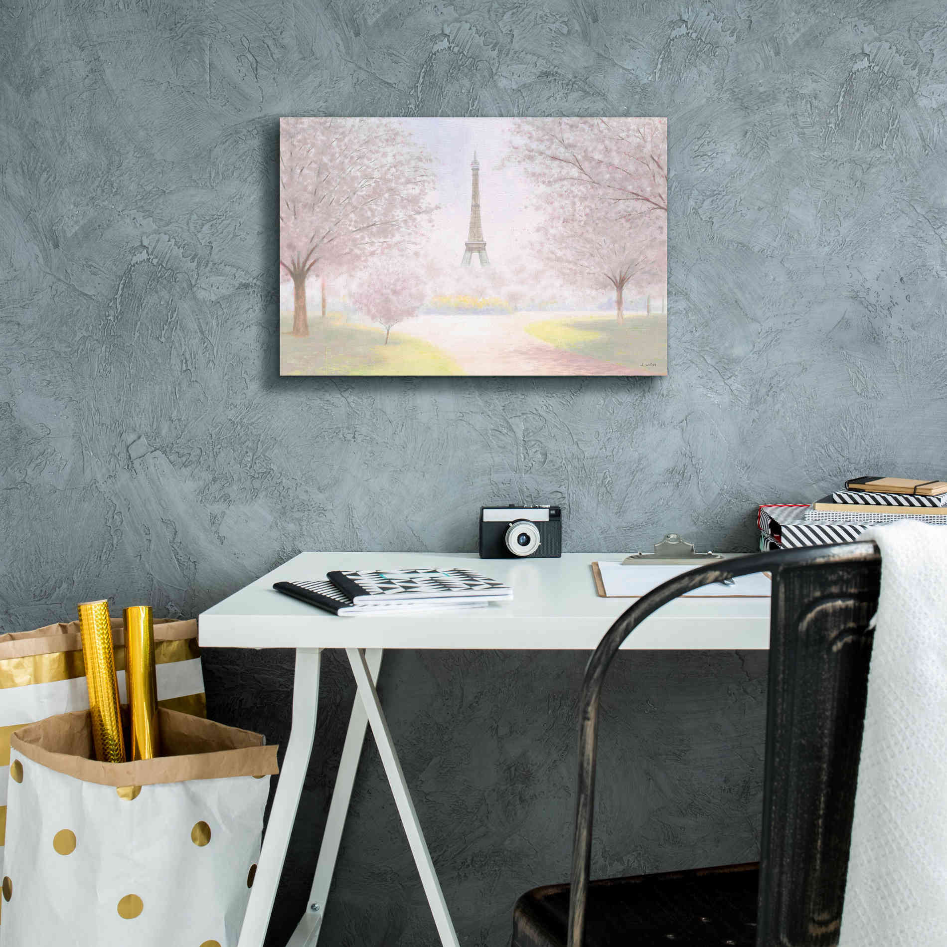 'Pretty Paris' by James Wiens, Canvas Wall Art,18 x 12