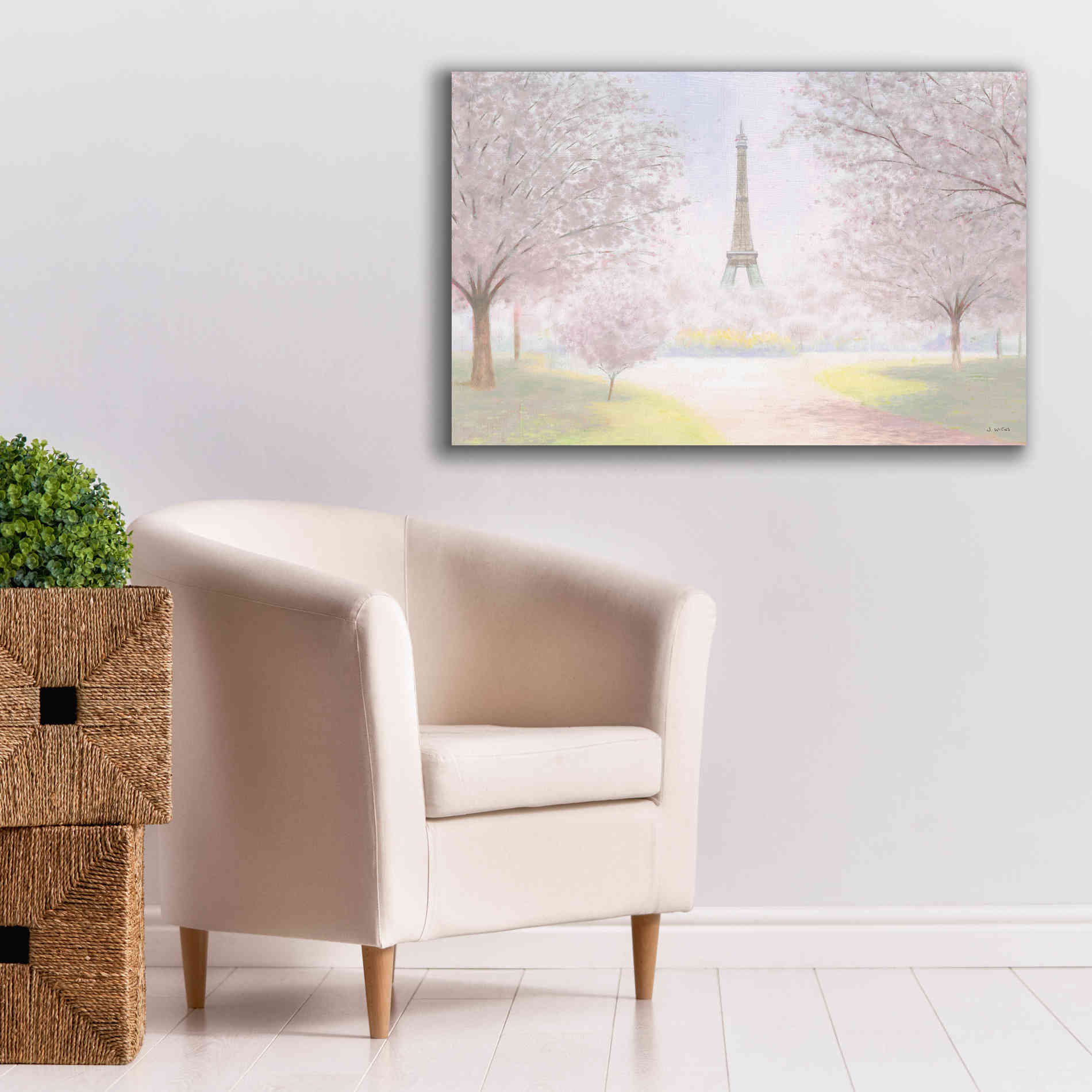 'Pretty Paris' by James Wiens, Canvas Wall Art,40 x 26