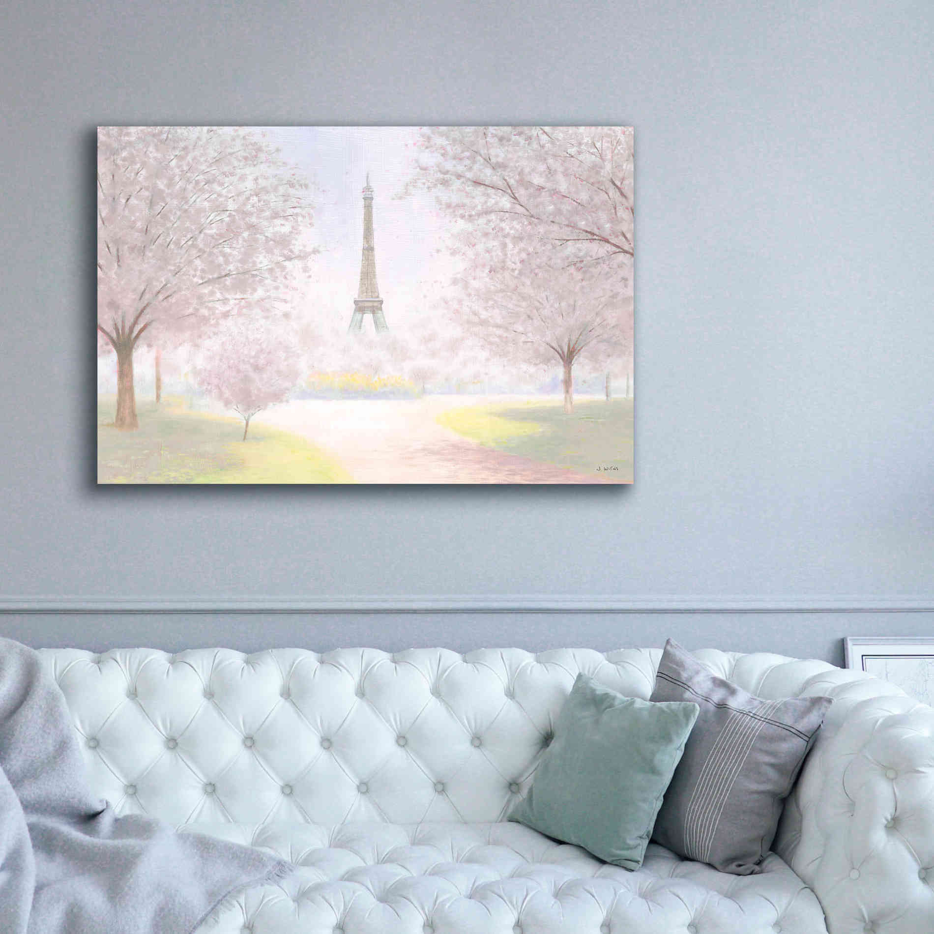 'Pretty Paris' by James Wiens, Canvas Wall Art,60 x 40