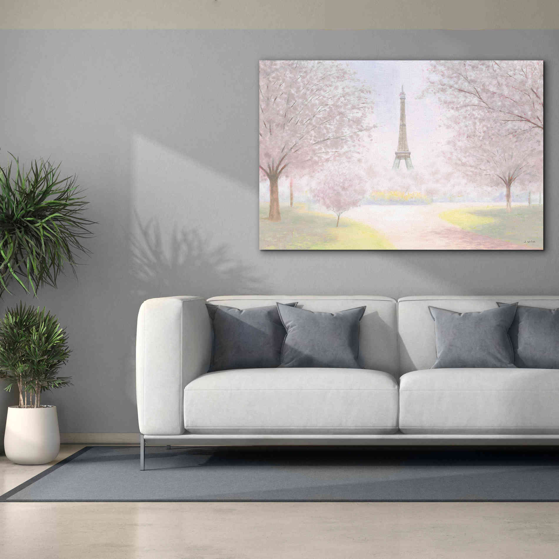 'Pretty Paris' by James Wiens, Canvas Wall Art,60 x 40