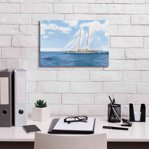 'Majestic Sailboat' by James Wiens, Canvas Wall Art,18 x 12