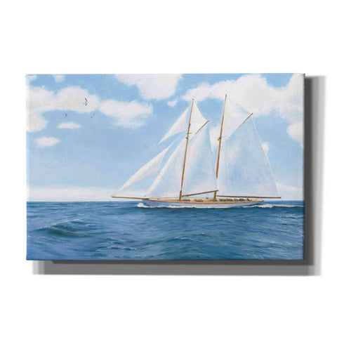 Image of 'Majestic Sailboat' by James Wiens, Canvas Wall Art,18x12x1.1x0,26x18x1.1x0,40x26x1.74x0,60x40x1.74x0
