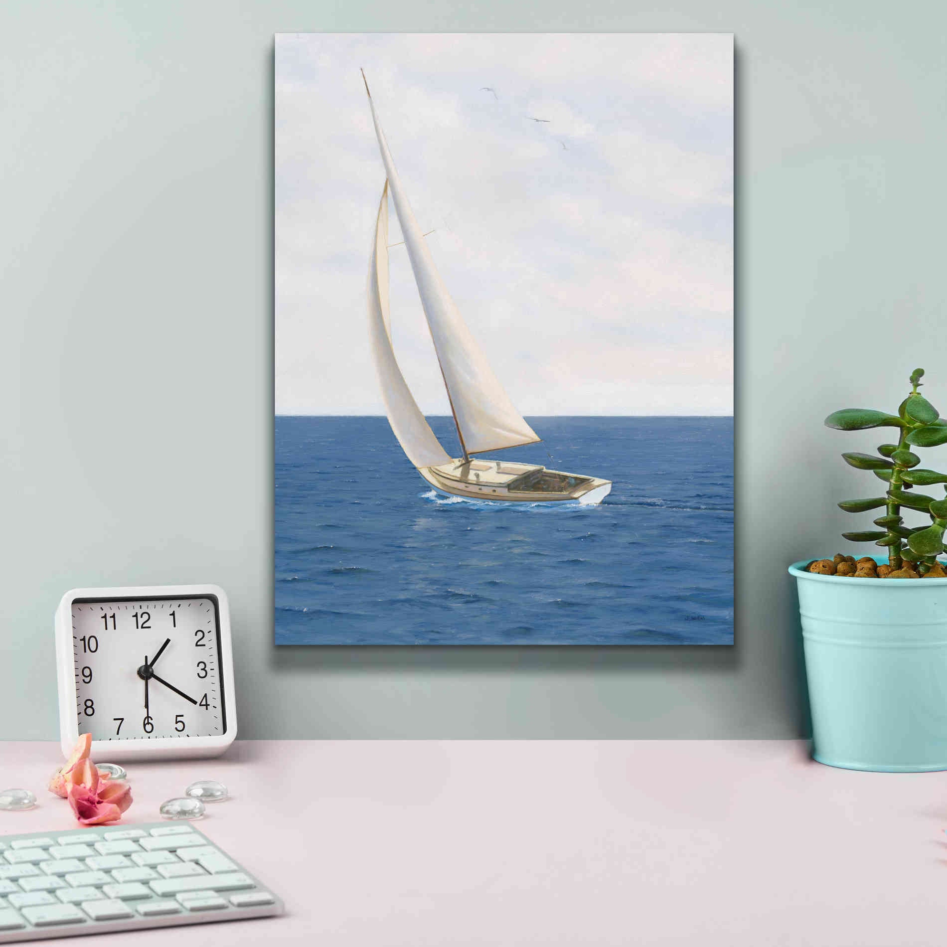 'A Day at Sea II' by James Wiens, Canvas Wall Art,12 x 16