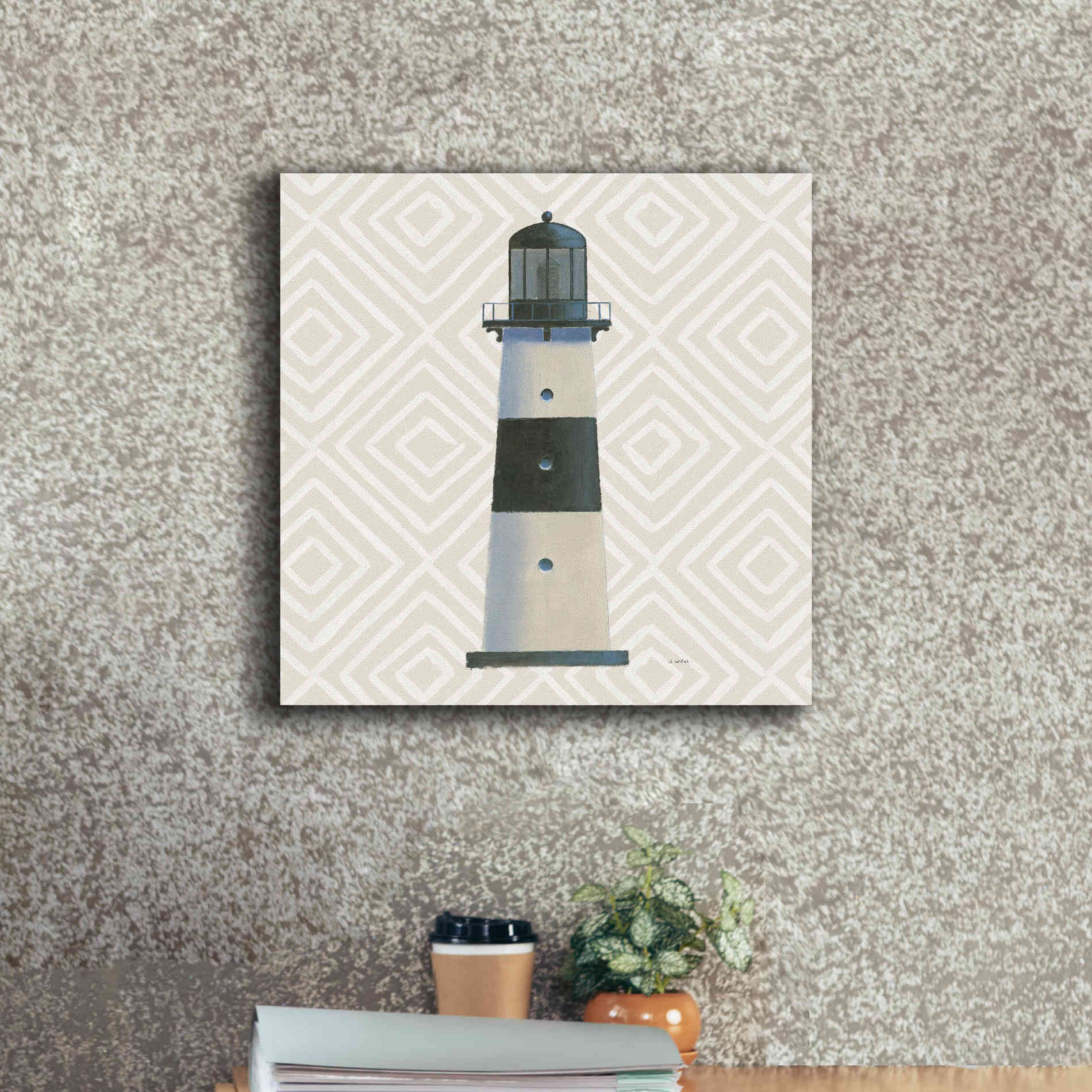 'A Day at Sea III' by James Wiens, Canvas Wall Art,18 x 18