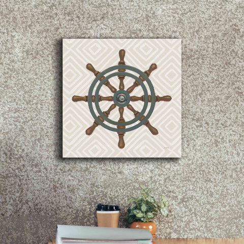 Image of 'A Day at Sea IV' by James Wiens, Canvas Wall Art,18 x 18