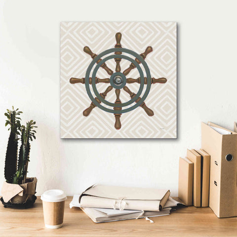 Image of 'A Day at Sea IV' by James Wiens, Canvas Wall Art,18 x 18