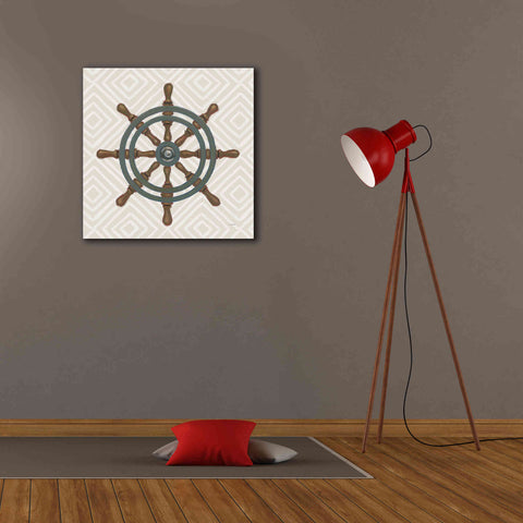 Image of 'A Day at Sea IV' by James Wiens, Canvas Wall Art,26 x 26