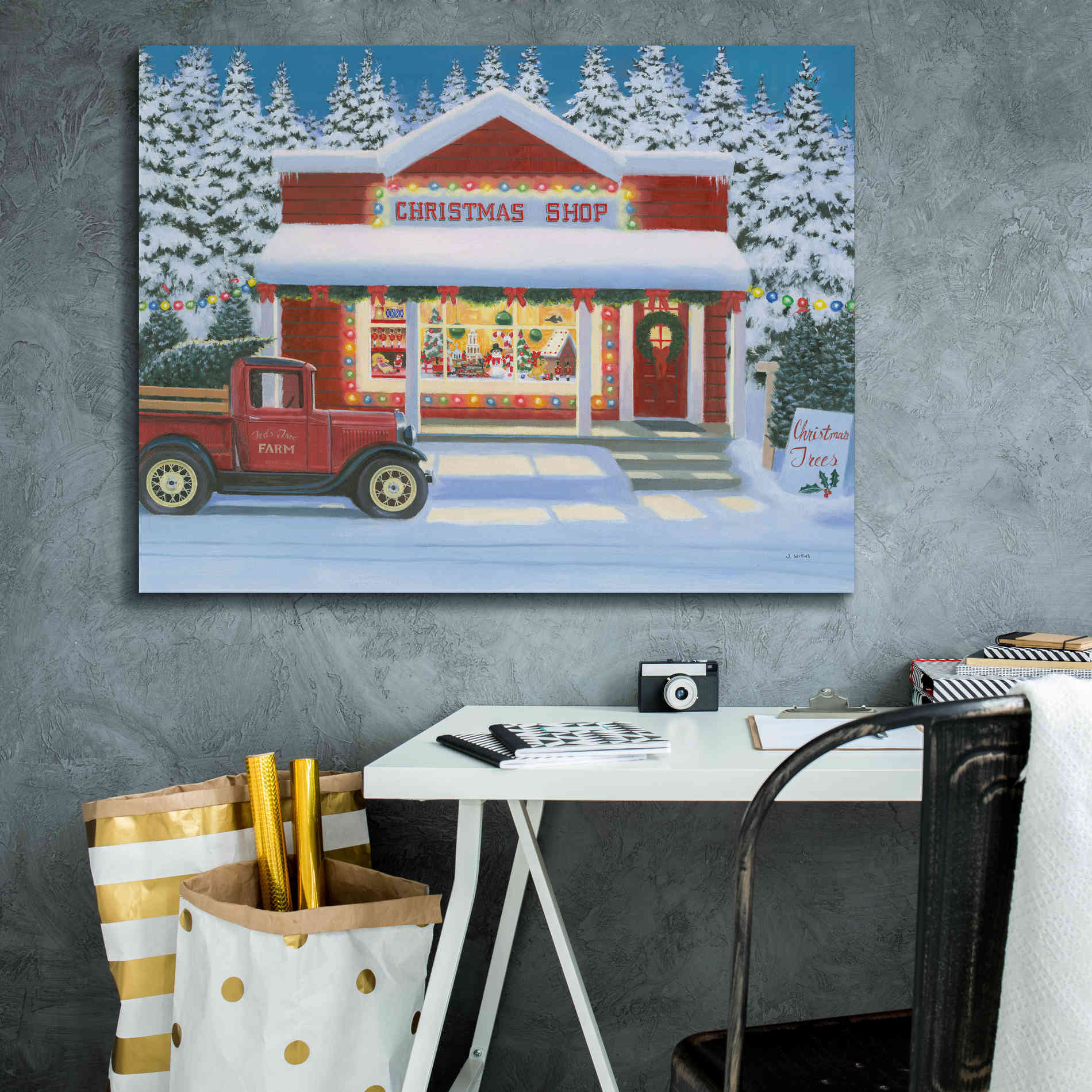 'Holiday Moments II' by James Wiens, Canvas Wall Art,34 x 26