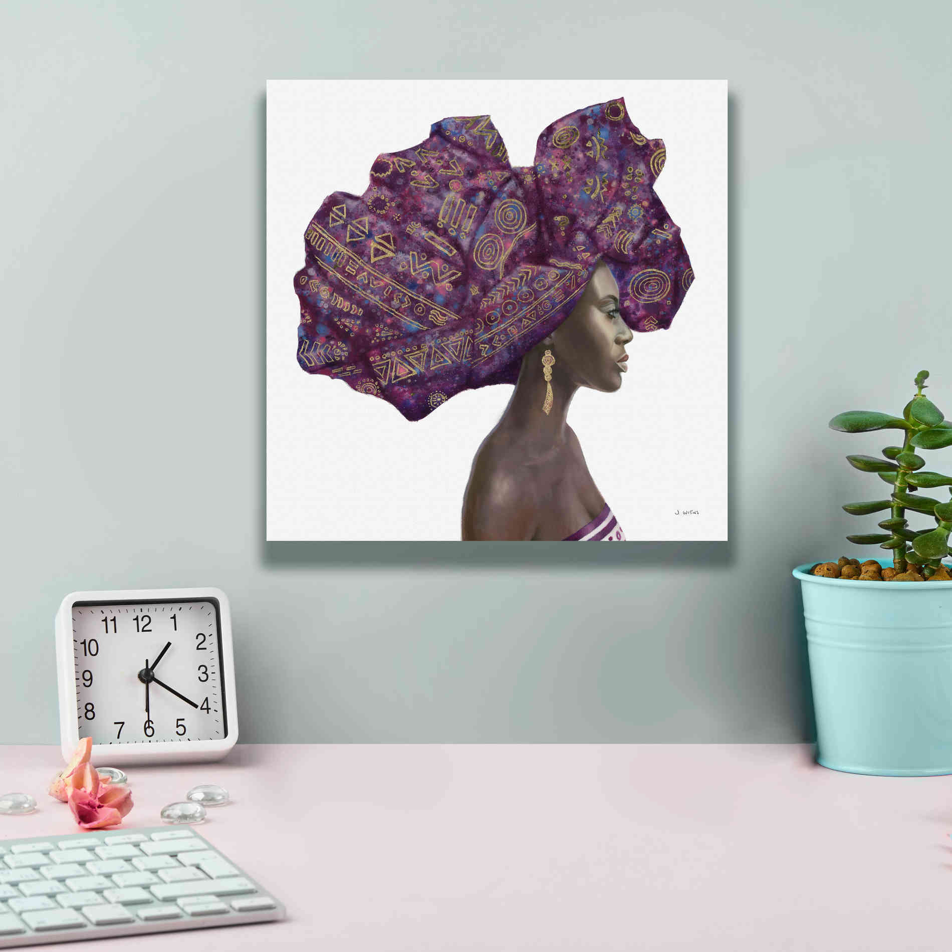 'Pure Style II' by James Wiens, Canvas Wall Art,12 x 12