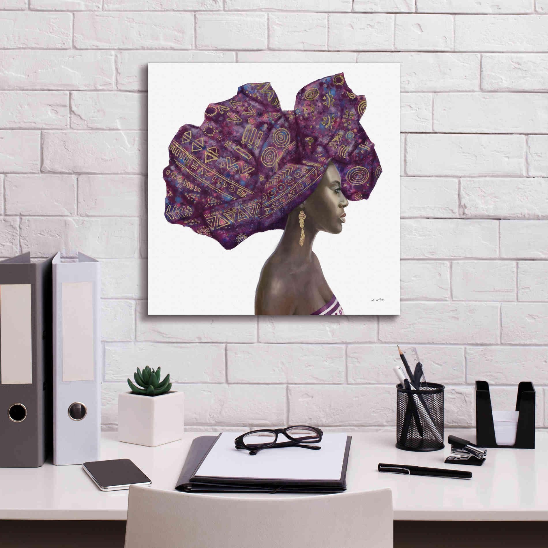 'Pure Style II' by James Wiens, Canvas Wall Art,18 x 18