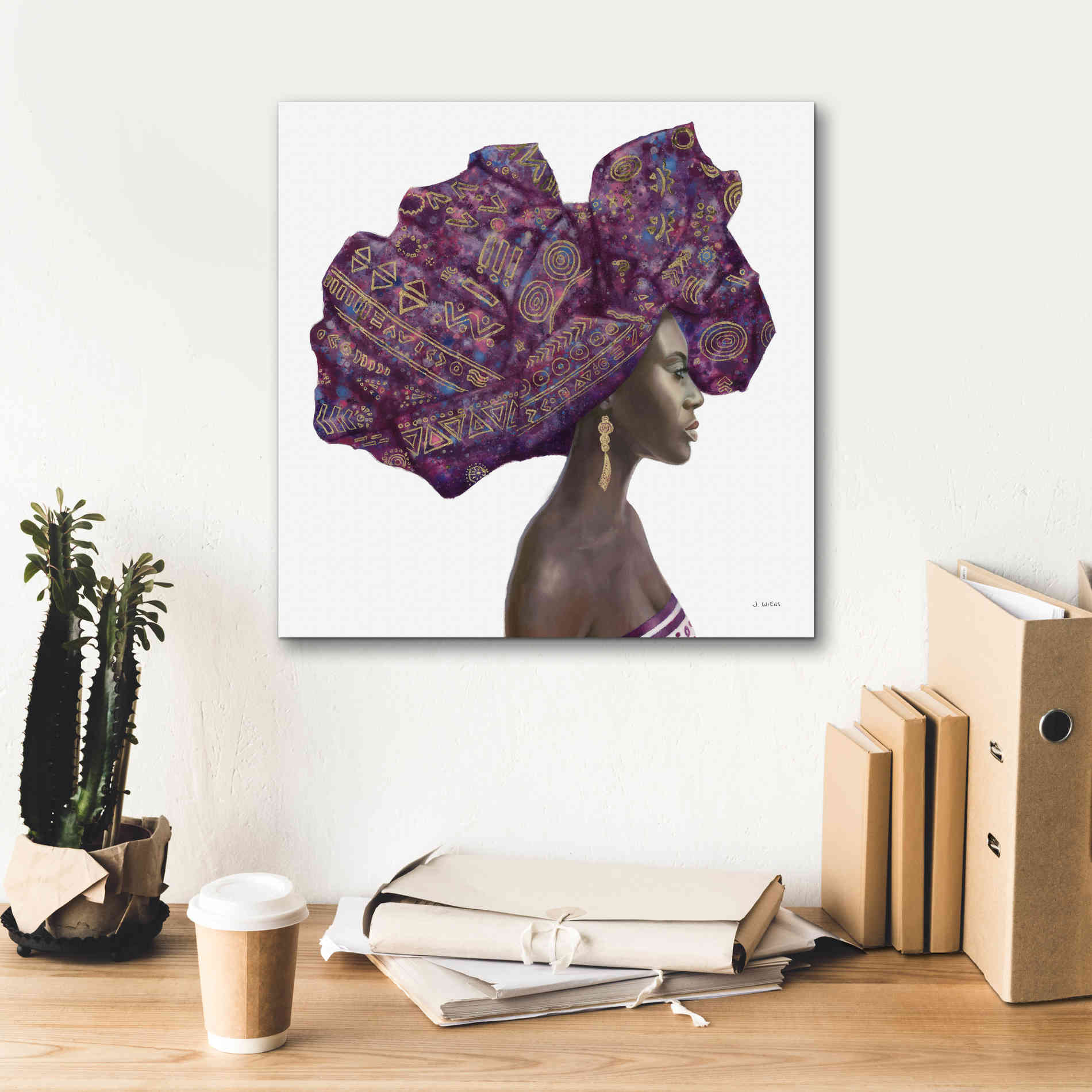 'Pure Style II' by James Wiens, Canvas Wall Art,18 x 18