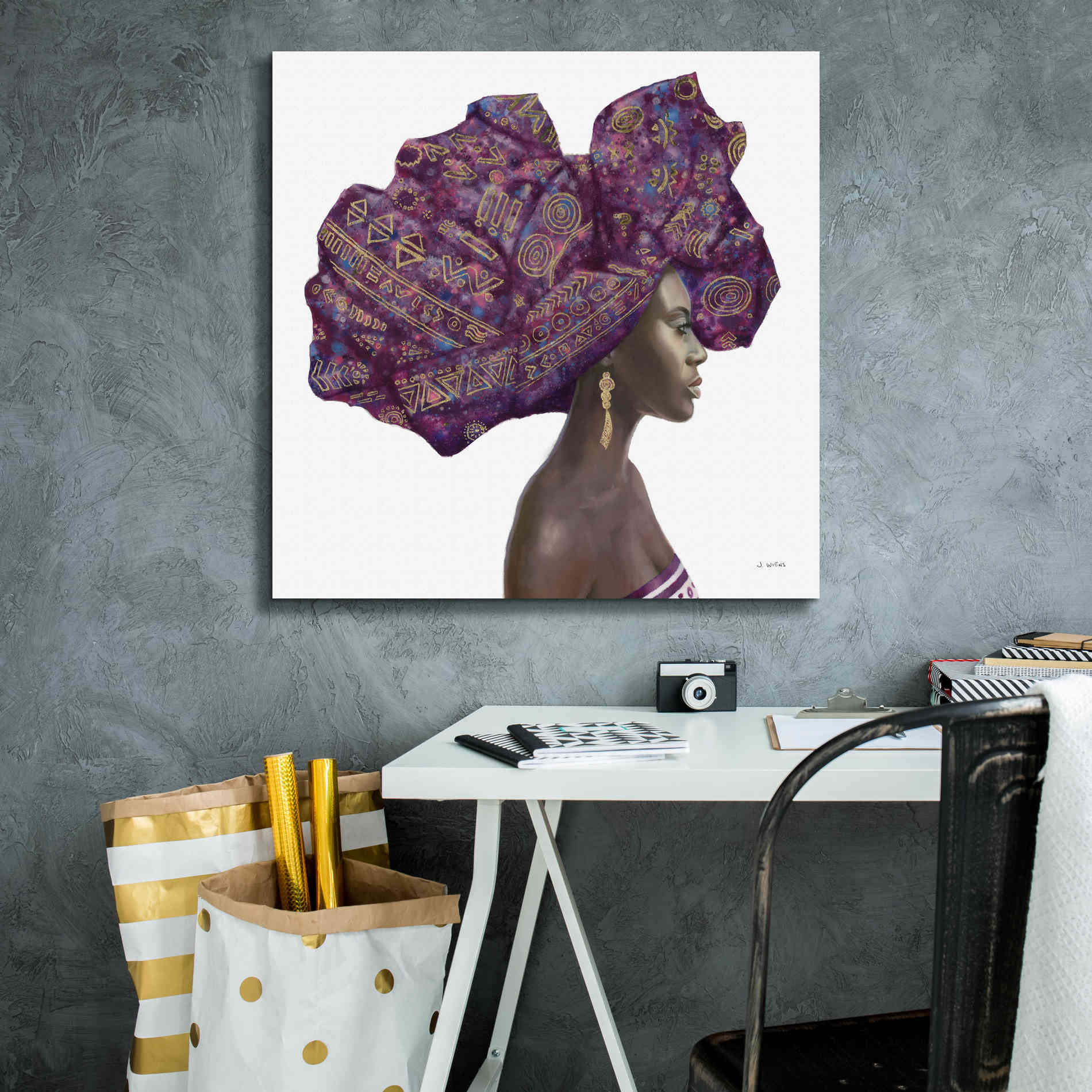 'Pure Style II' by James Wiens, Canvas Wall Art,26 x 26