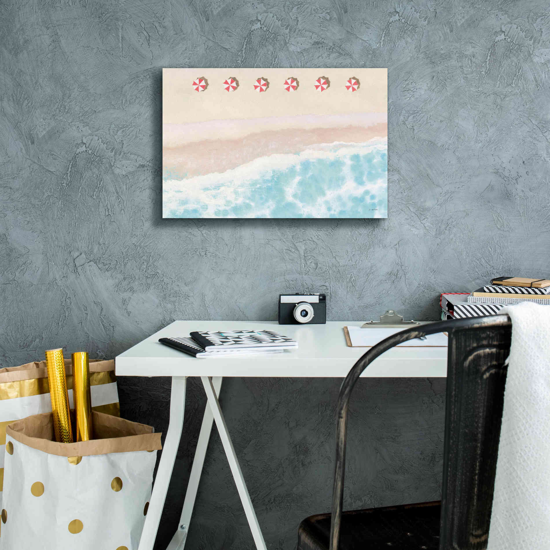 'Sky Seaview I' by James Wiens, Canvas Wall Art,18 x 12