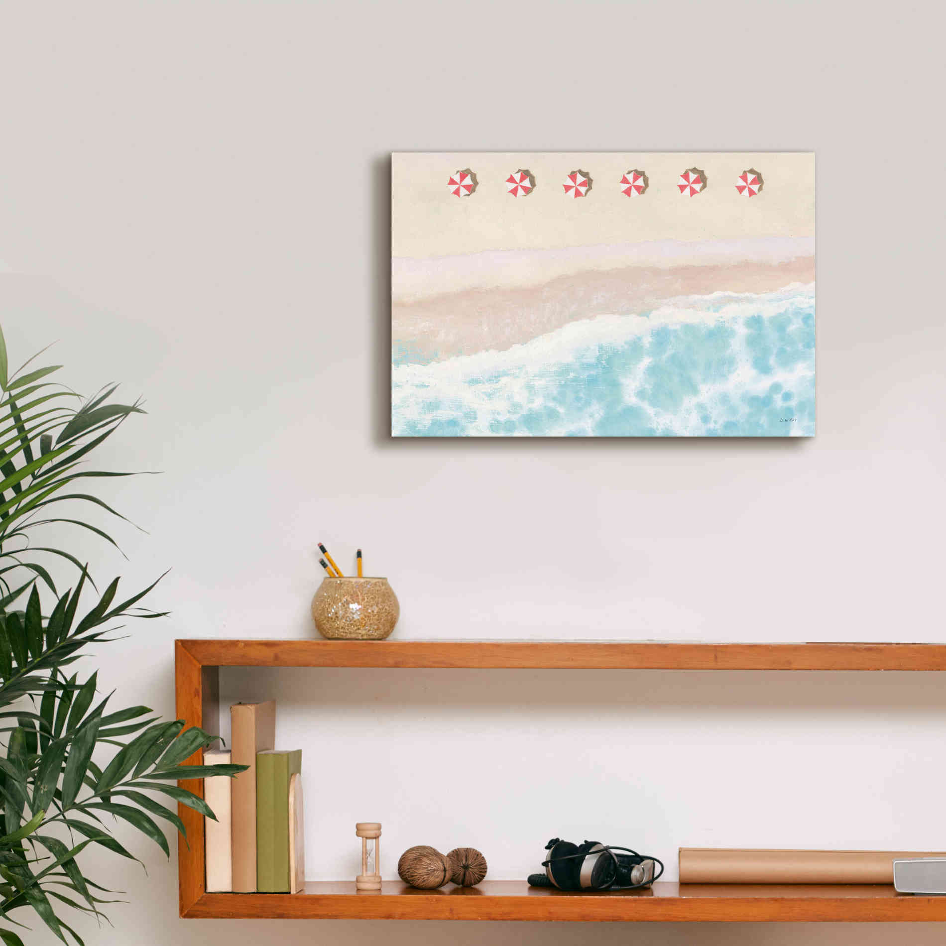 'Sky Seaview I' by James Wiens, Canvas Wall Art,18 x 12
