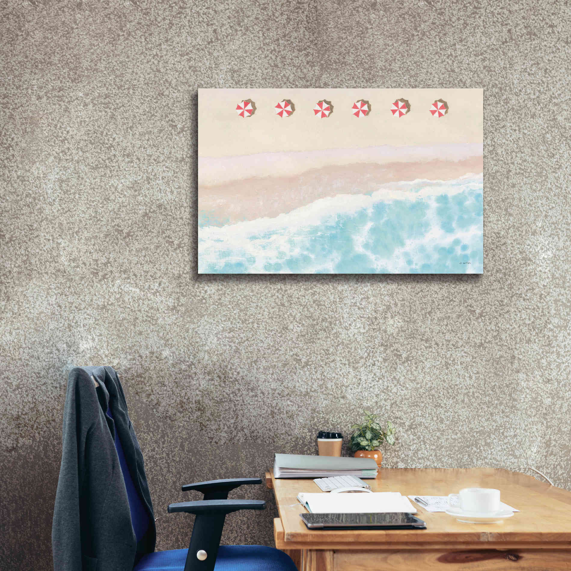 'Sky Seaview I' by James Wiens, Canvas Wall Art,40 x 26
