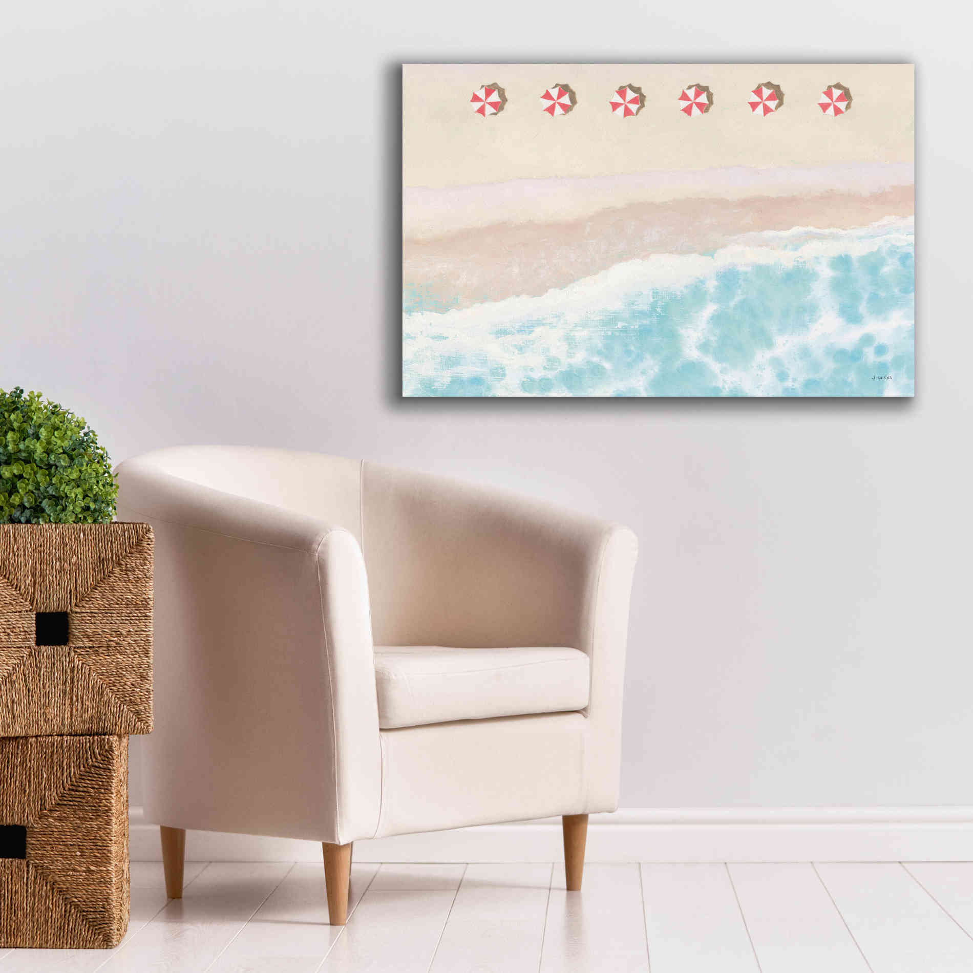 'Sky Seaview I' by James Wiens, Canvas Wall Art,40 x 26