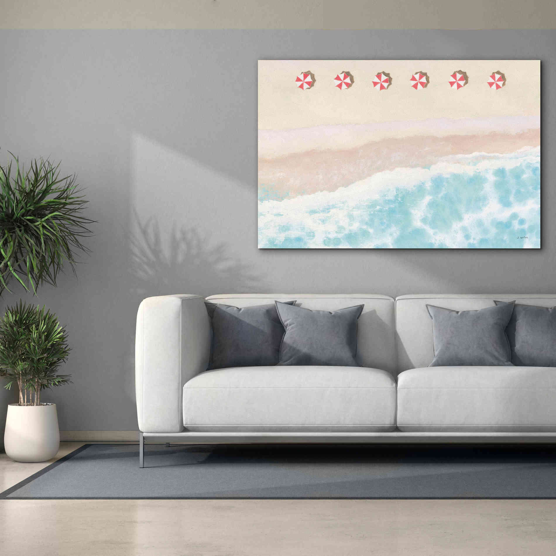 'Sky Seaview I' by James Wiens, Canvas Wall Art,60 x 40
