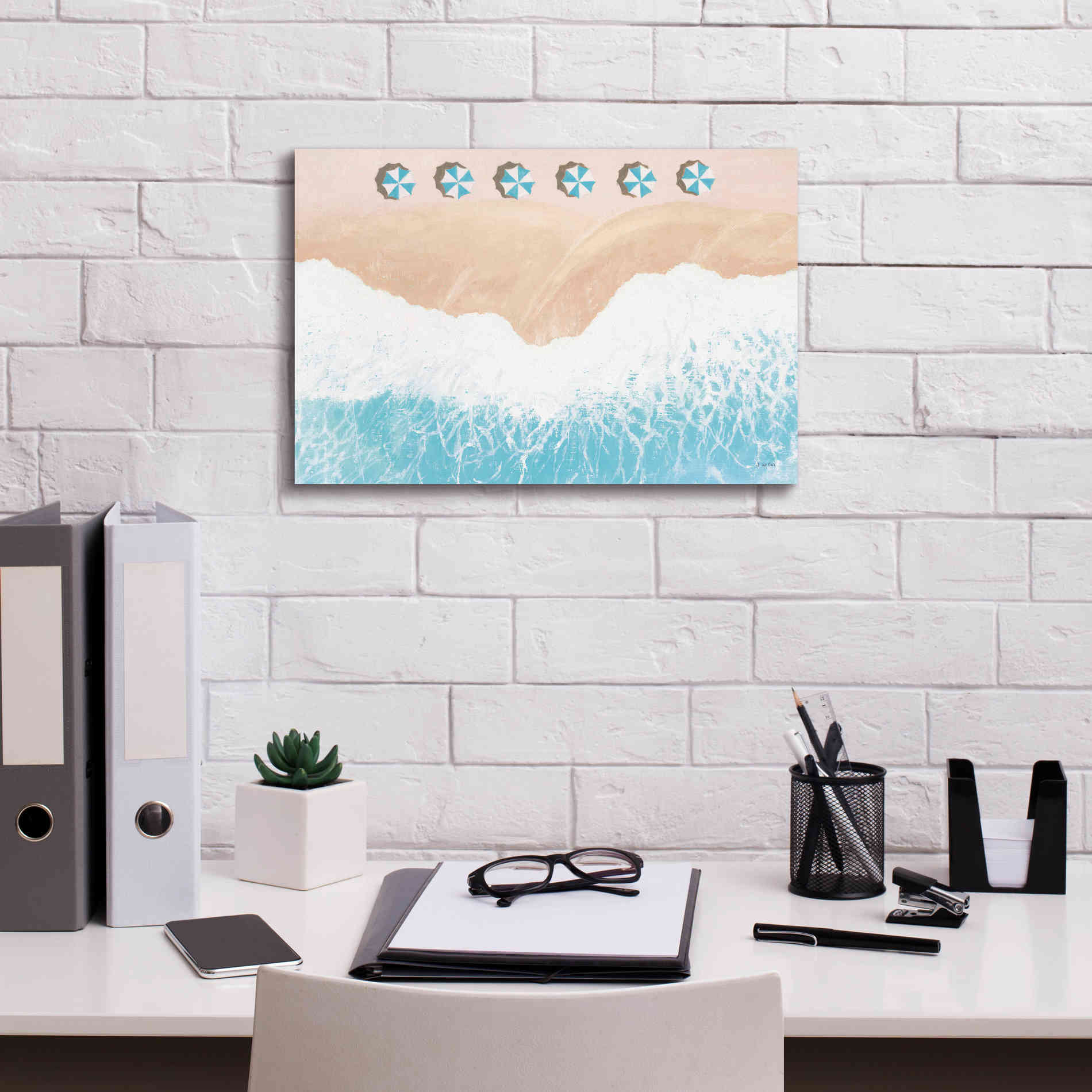 'Sky Seaview II' by James Wiens, Canvas Wall Art,18 x 12