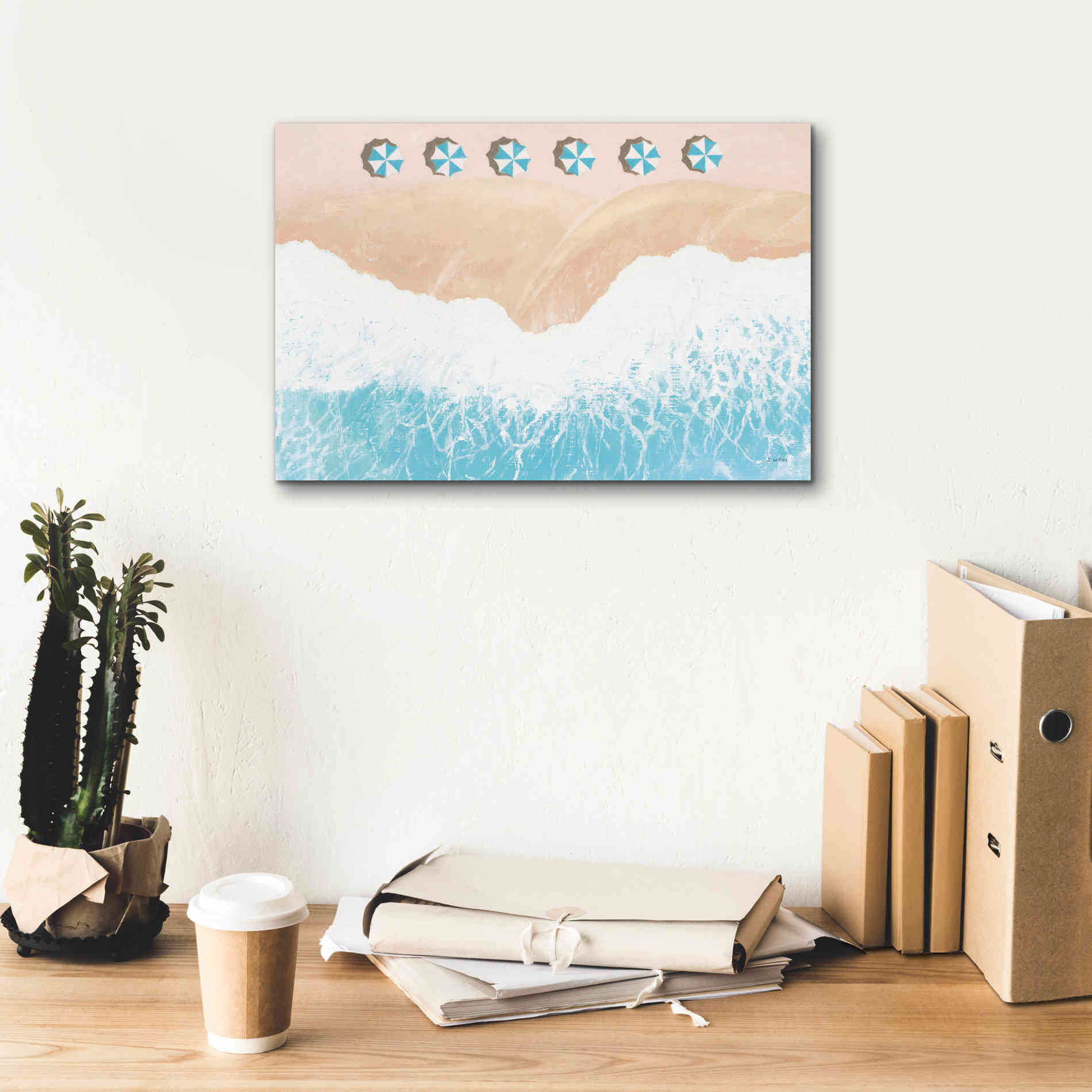 'Sky Seaview II' by James Wiens, Canvas Wall Art,18 x 12