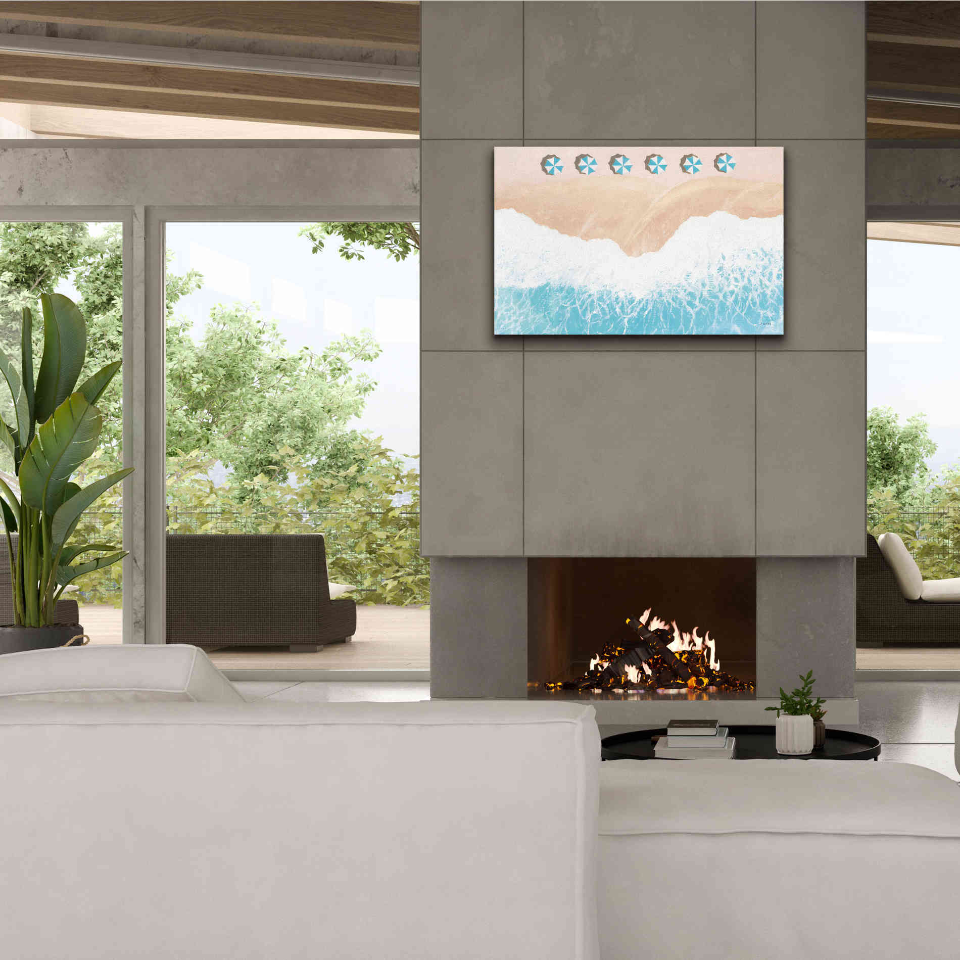 'Sky Seaview II' by James Wiens, Canvas Wall Art,40 x 26