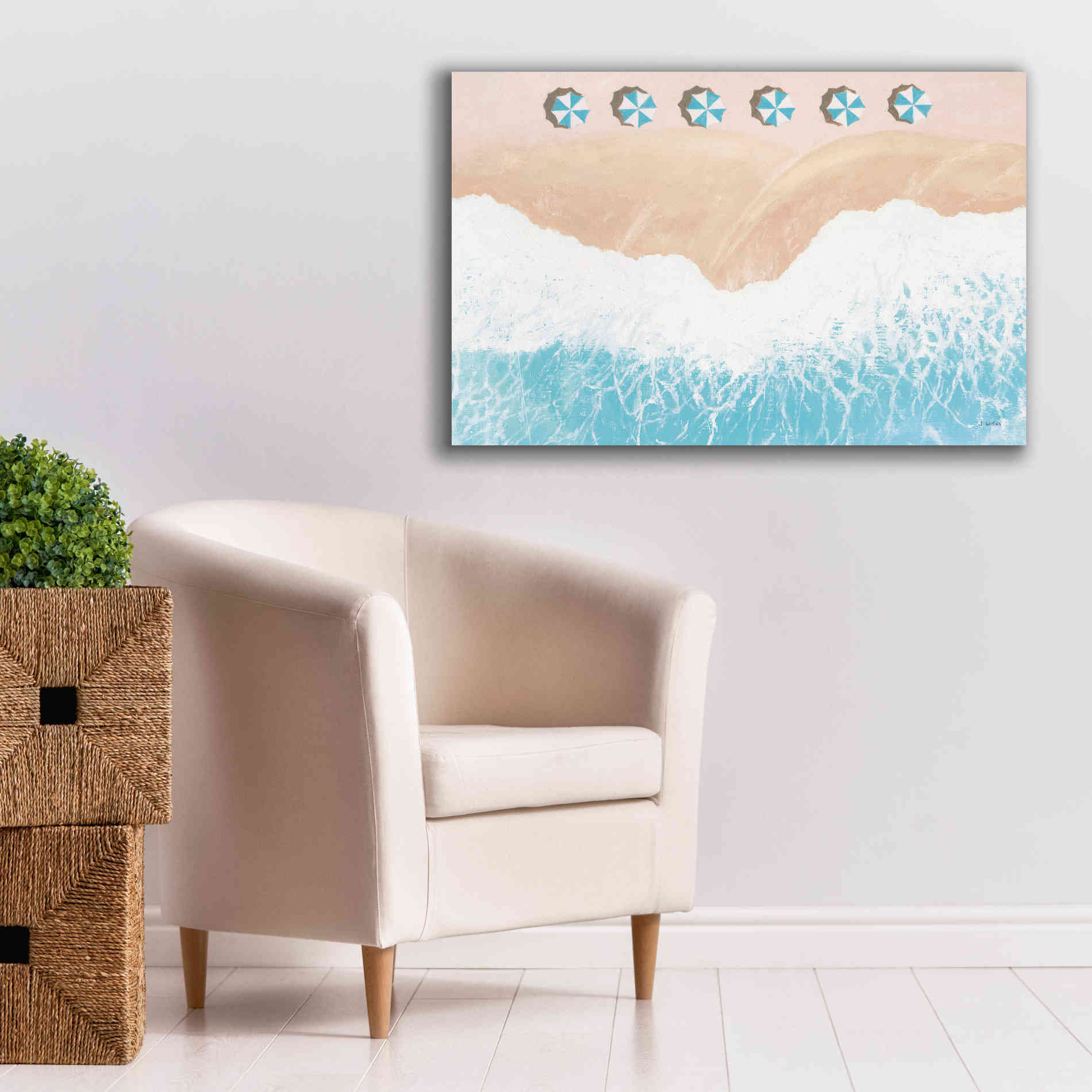 'Sky Seaview II' by James Wiens, Canvas Wall Art,40 x 26