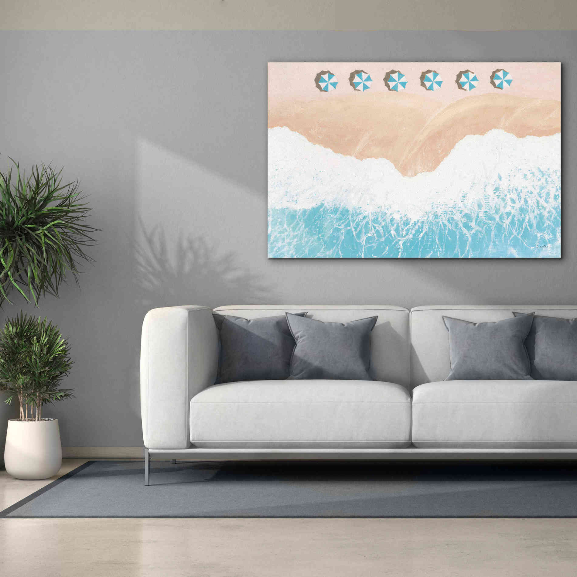 'Sky Seaview II' by James Wiens, Canvas Wall Art,60 x 40
