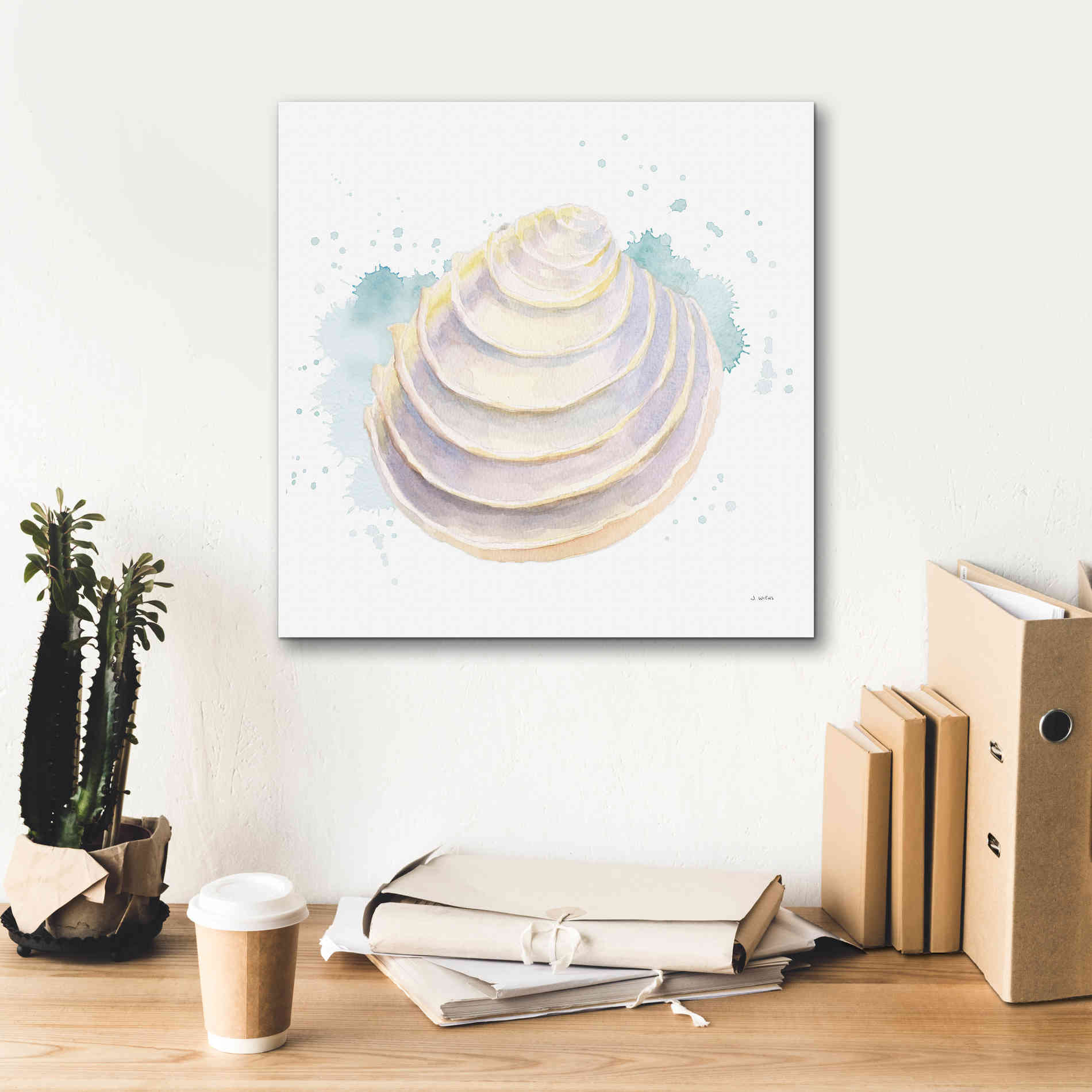 'Salento Coast VI' by James Wiens, Canvas Wall Art,18 x 18