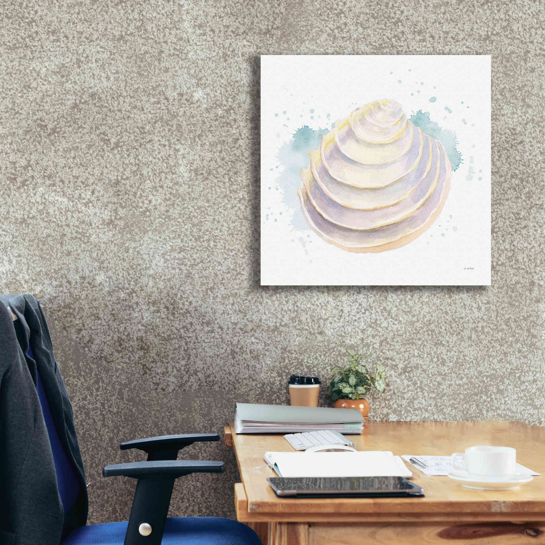 'Salento Coast VI' by James Wiens, Canvas Wall Art,26 x 26