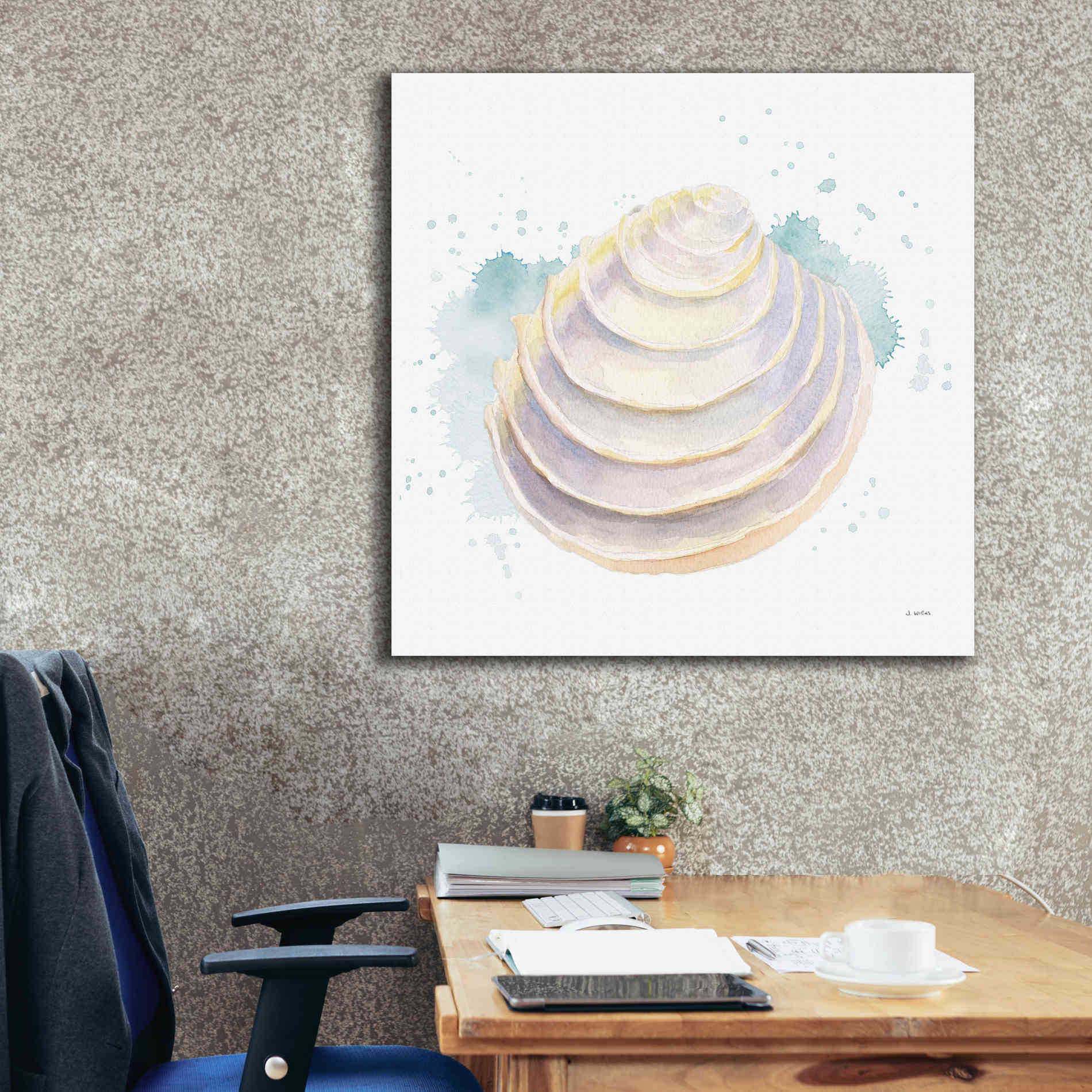 'Salento Coast VI' by James Wiens, Canvas Wall Art,37 x 37