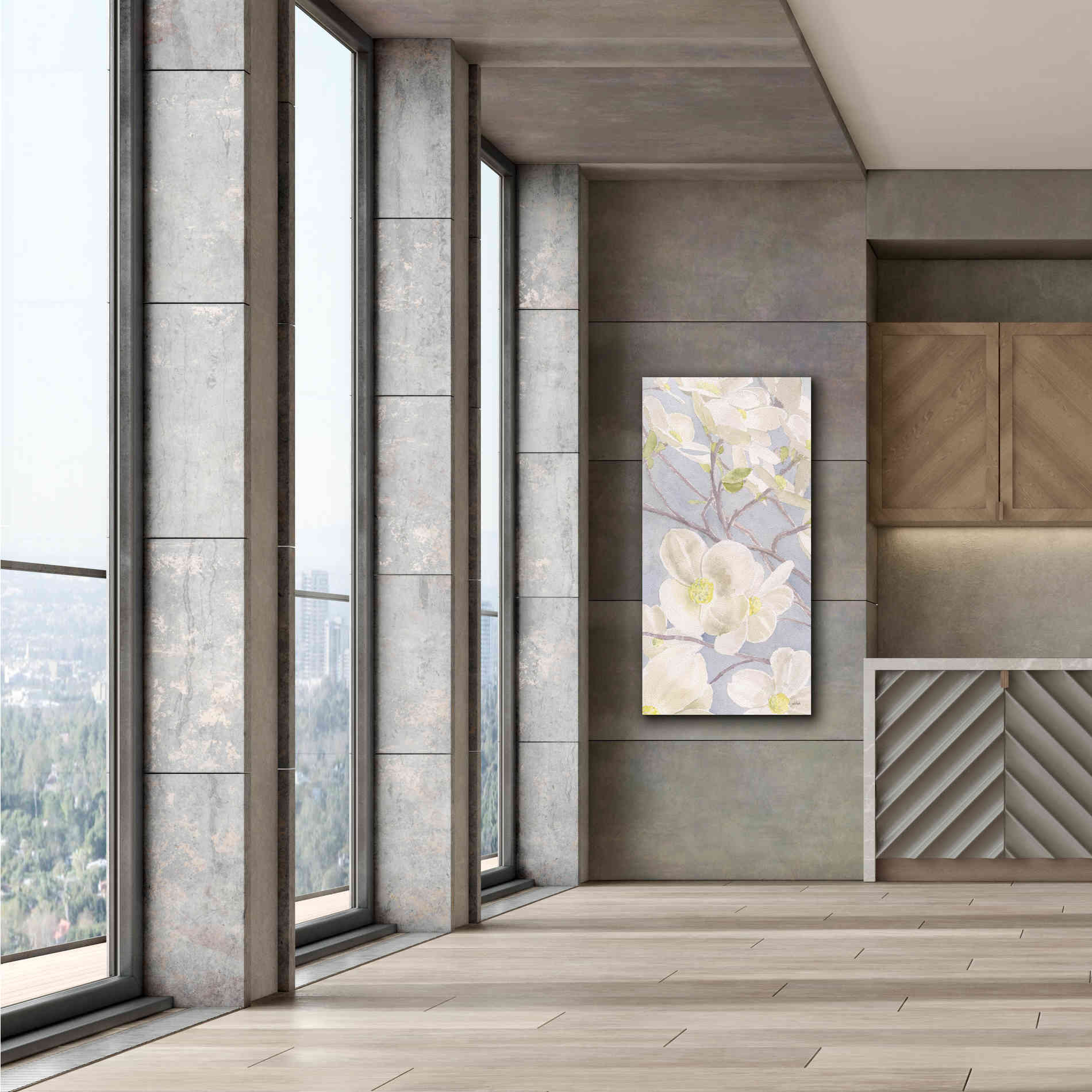 'Breezy Blossoms I' by James Wiens, Canvas Wall Art,30 x 60