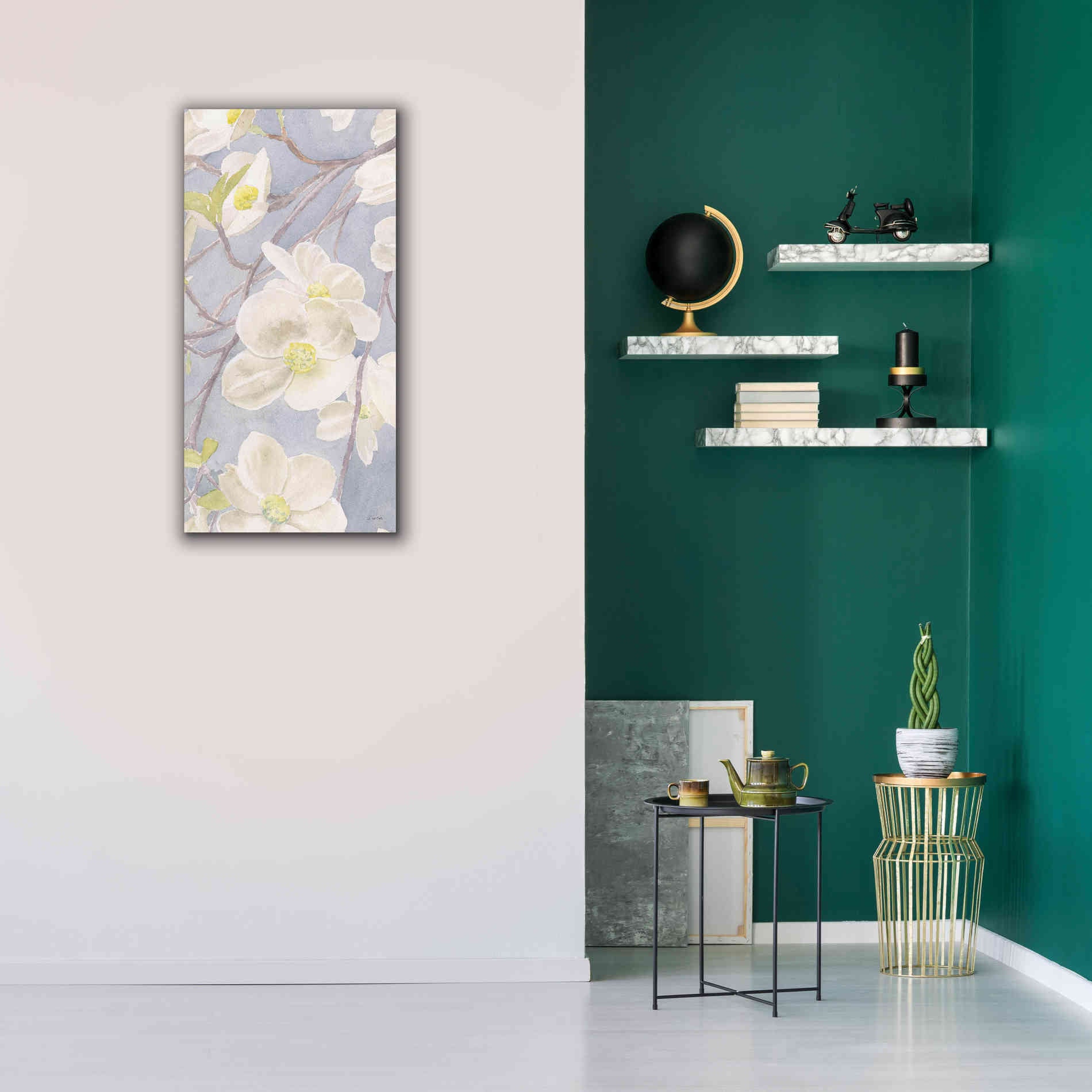 'Breezy Blossoms II' by James Wiens, Canvas Wall Art,20 x 40