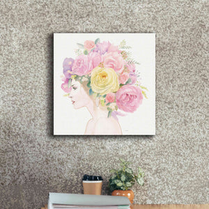 'Flowers in her Hair' by James Wiens, Canvas Wall Art,18 x 18