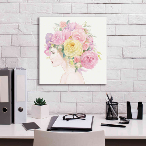 Image of 'Flowers in her Hair' by James Wiens, Canvas Wall Art,18 x 18
