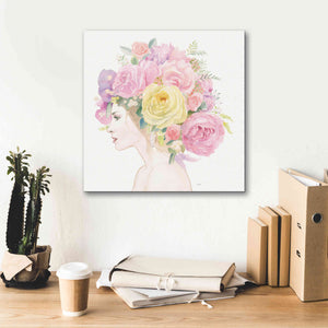 'Flowers in her Hair' by James Wiens, Canvas Wall Art,18 x 18