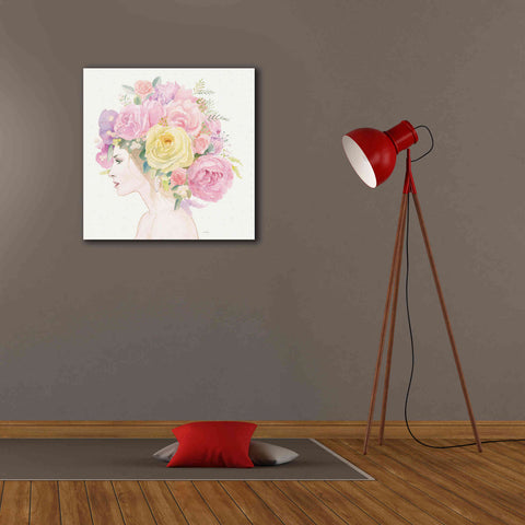 Image of 'Flowers in her Hair' by James Wiens, Canvas Wall Art,26 x 26