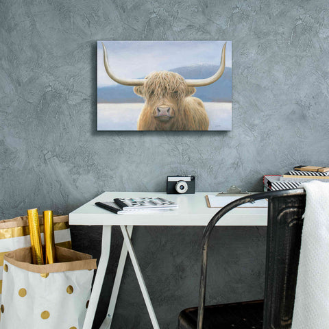 Image of 'Highland Cow' by James Wiens, Canvas Wall Art,18 x 12
