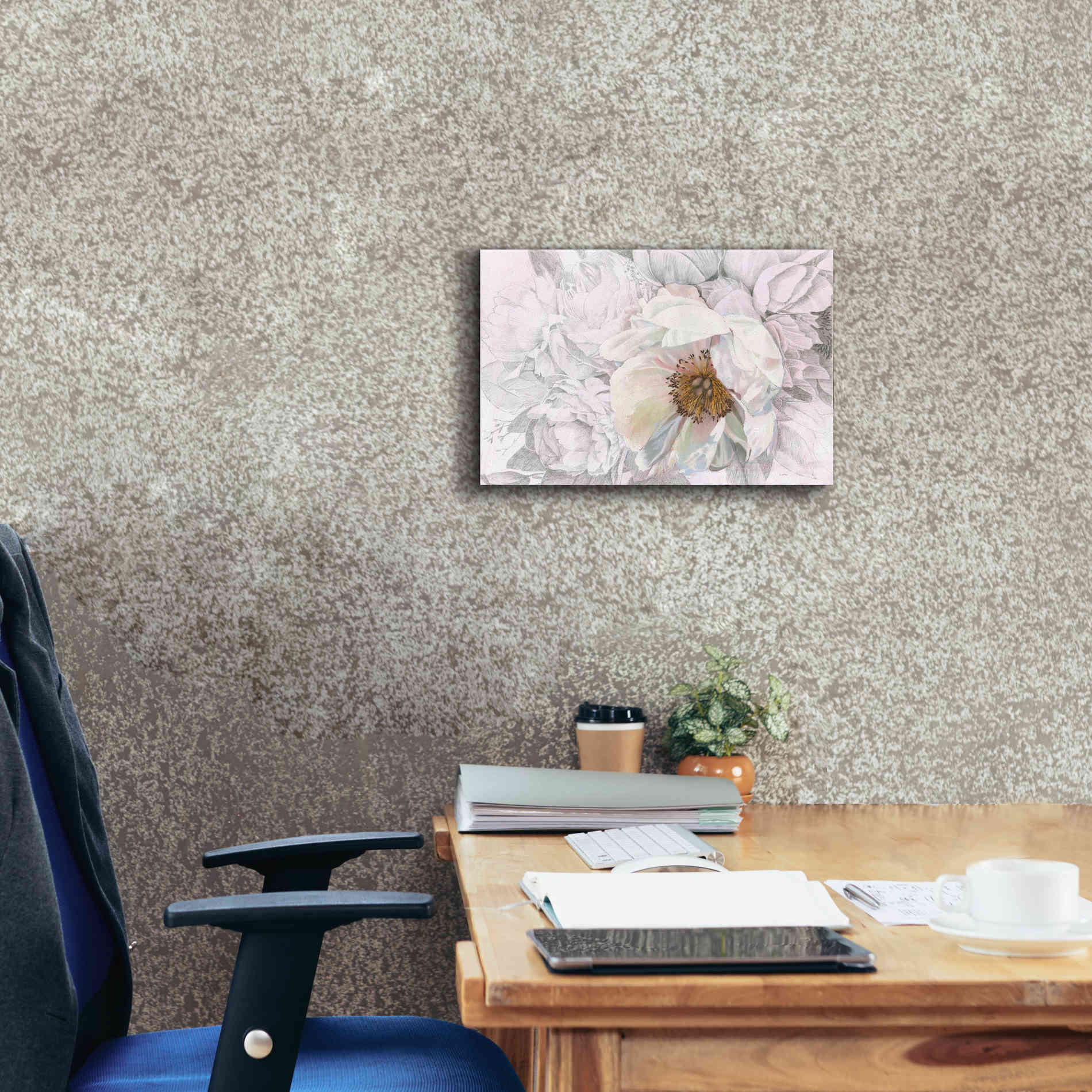 'Blooming Sketch' by James Wiens, Canvas Wall Art,18 x 12