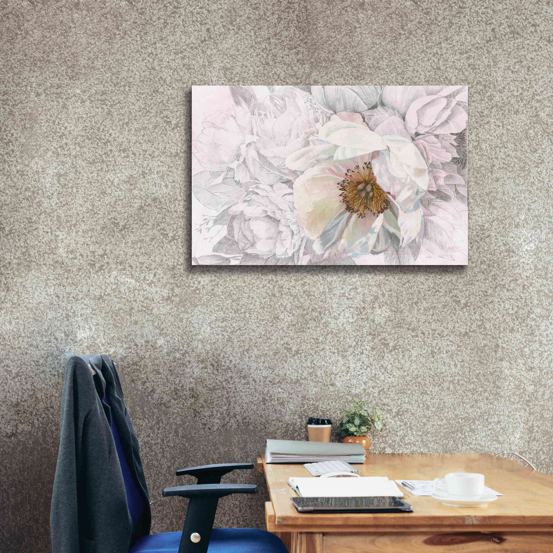 'Blooming Sketch' by James Wiens, Canvas Wall Art,40 x 26