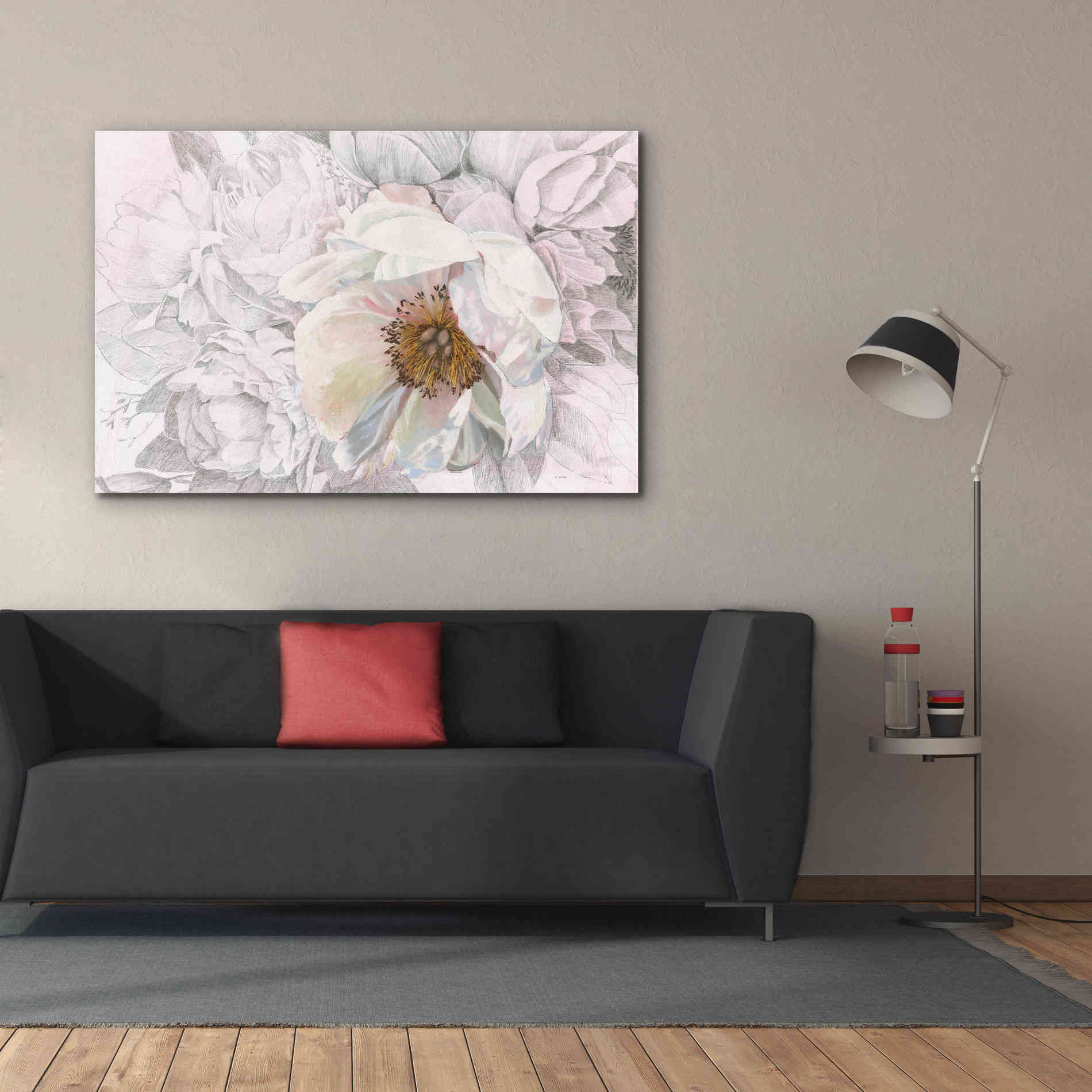 'Blooming Sketch' by James Wiens, Canvas Wall Art,60 x 40