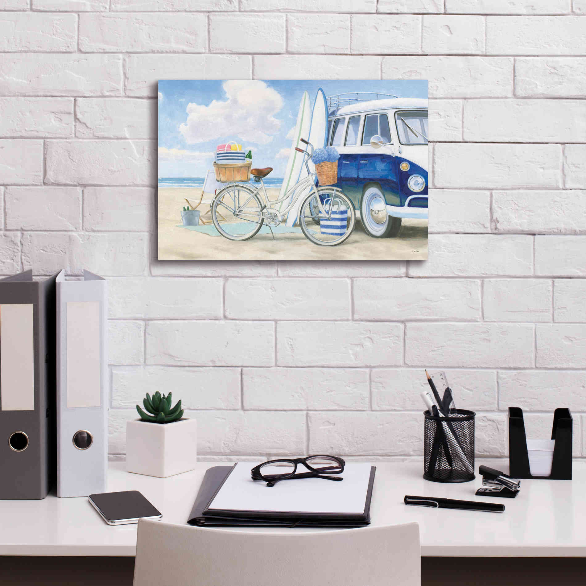 'Beach Time I' by James Wiens, Canvas Wall Art,18 x 12