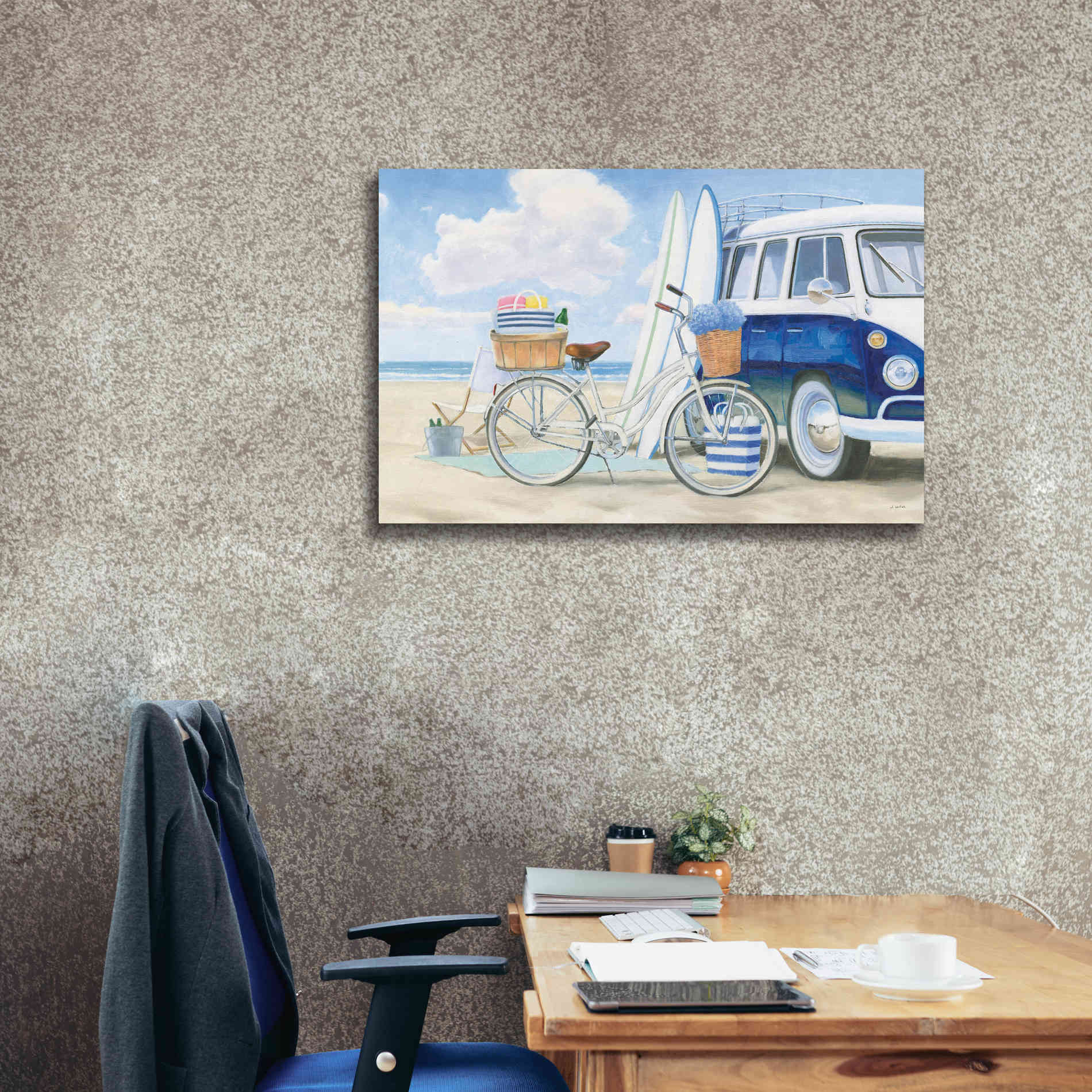 'Beach Time I' by James Wiens, Canvas Wall Art,40 x 26