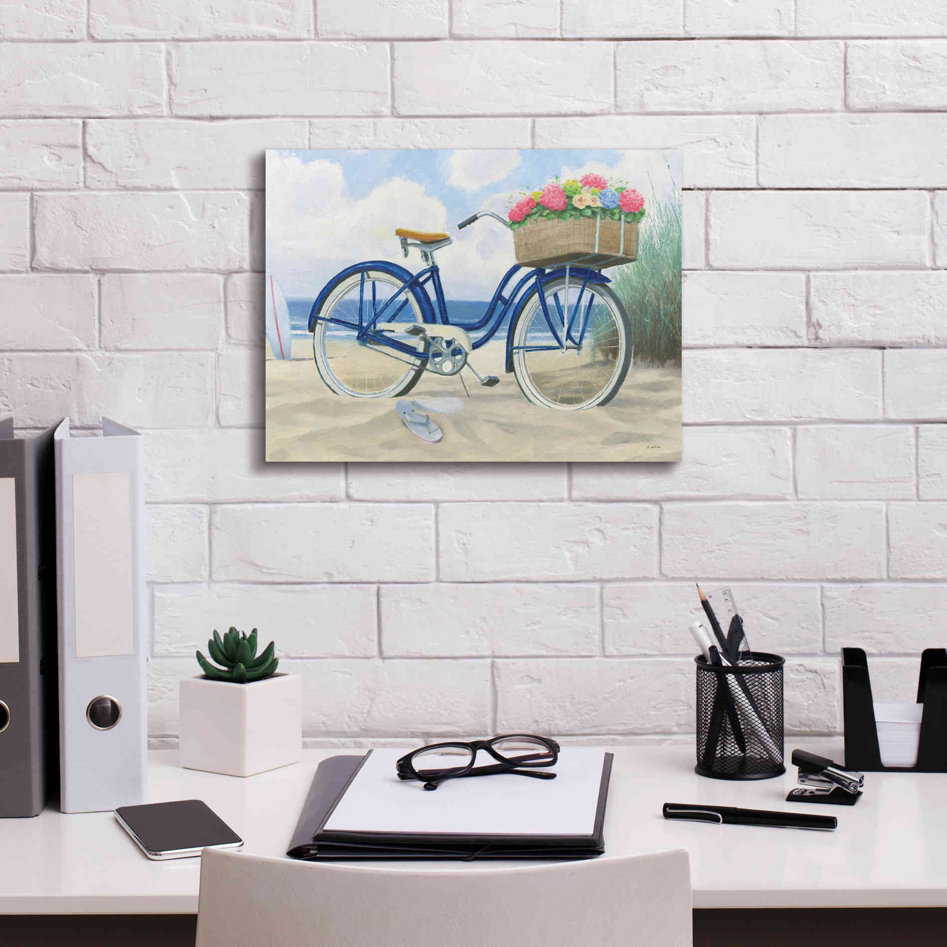 'Beach Time II' by James Wiens, Canvas Wall Art,16 x 12