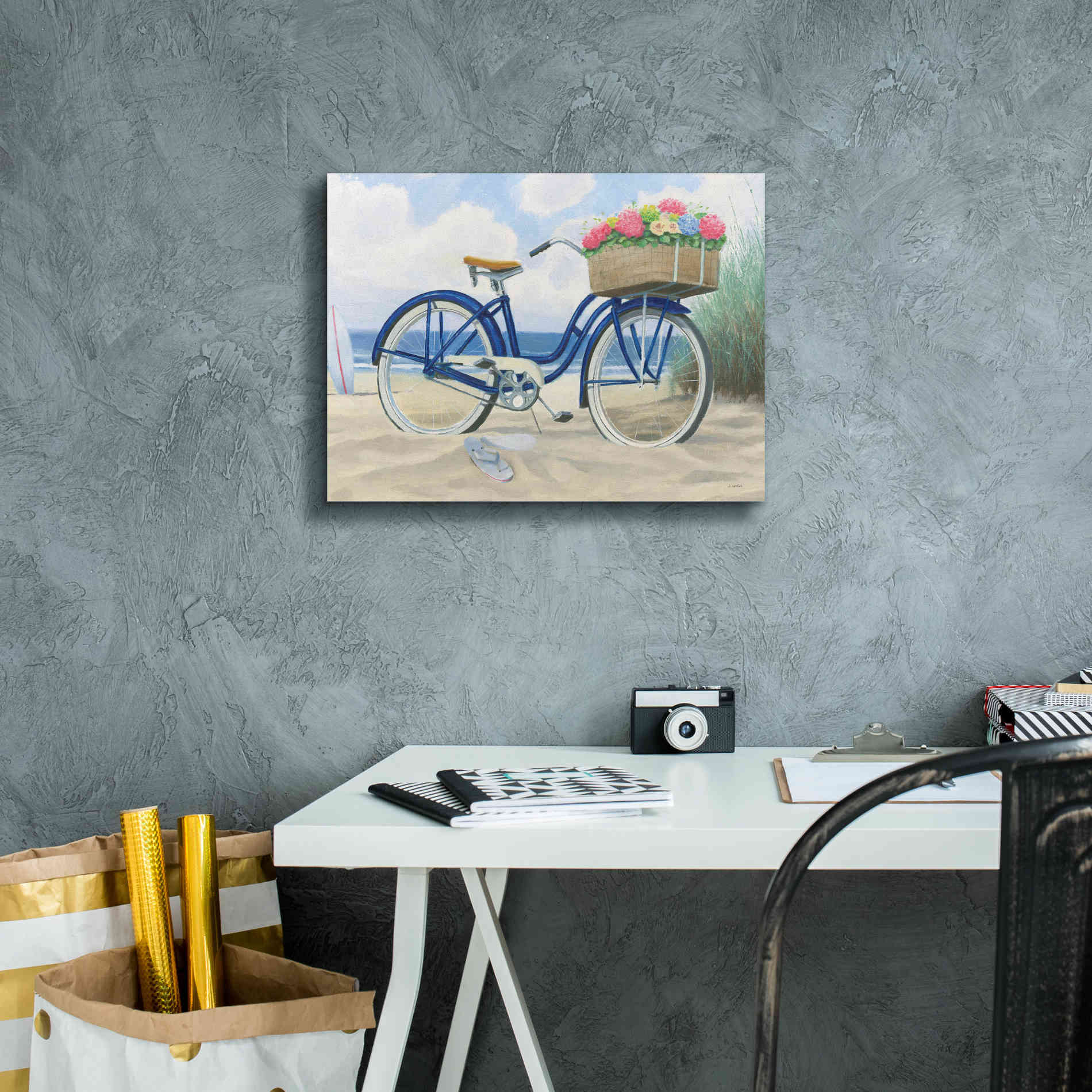 'Beach Time II' by James Wiens, Canvas Wall Art,16 x 12