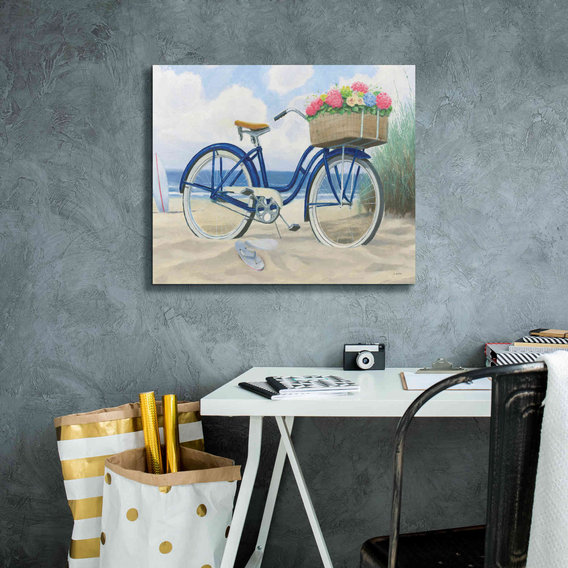 'Beach Time II' by James Wiens, Canvas Wall Art,24 x 20
